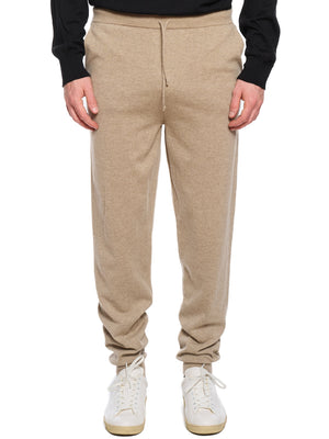 LUCA FALONI Beige Cashmere Sweatpants