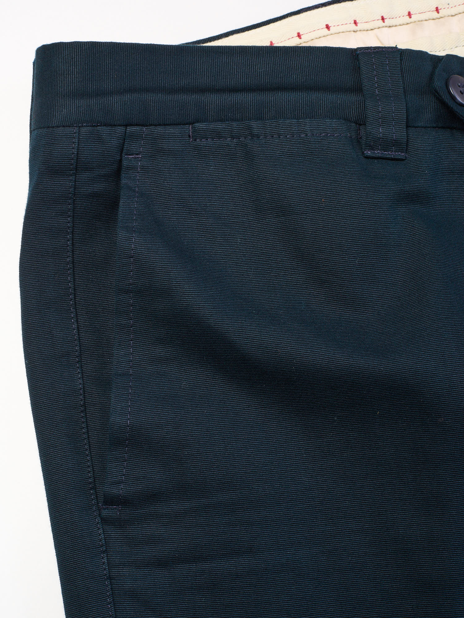 LUCIANO BARBERA Blue Twill Cotton Pants EU 48 US 32