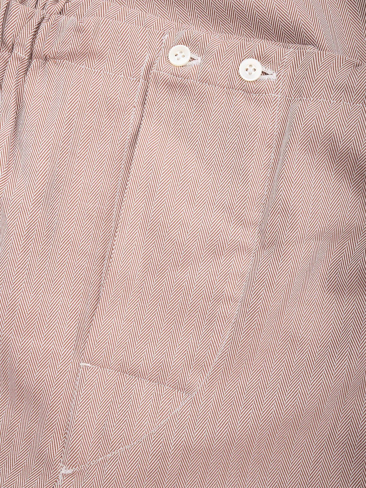 LUIGI BORRELLI Handmade Egyptian Cotton Dusty Rose Pajama Set