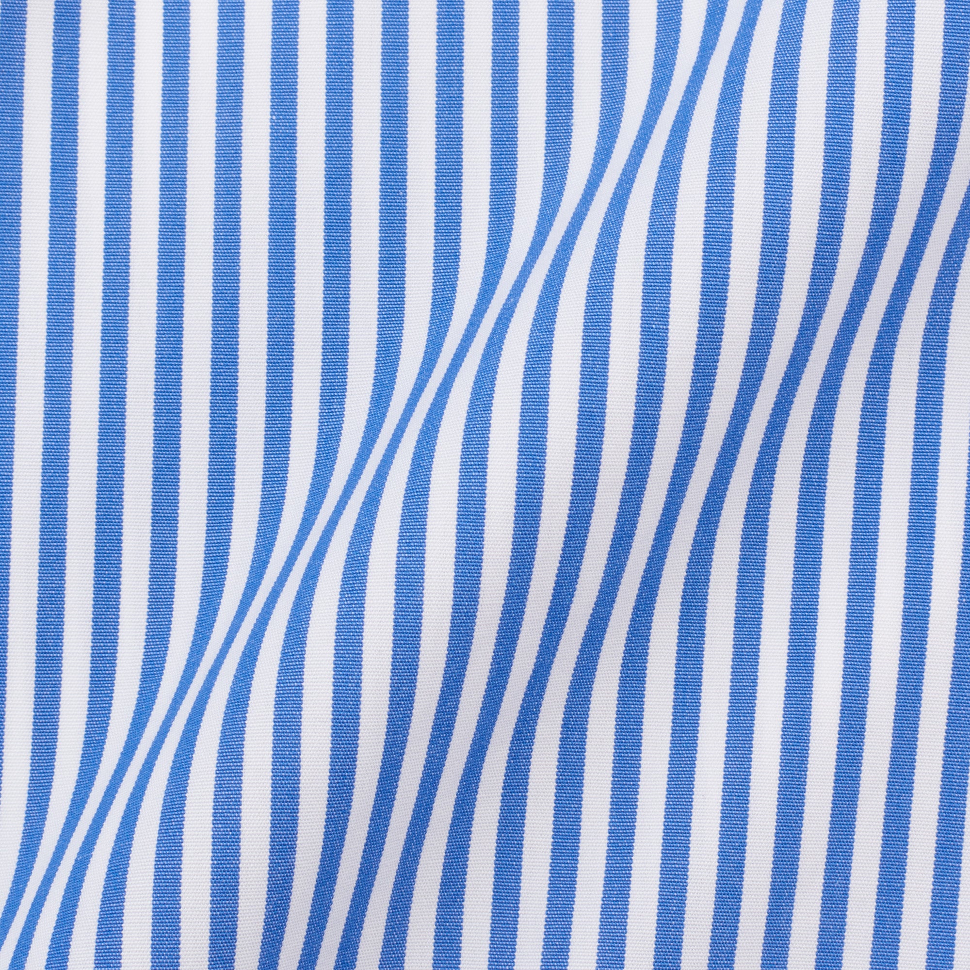 LUIGI BORRELLI Royal Collection L.B.R.C. Blue Striped Cotton Dress Shirt EU 41 NEW US 16