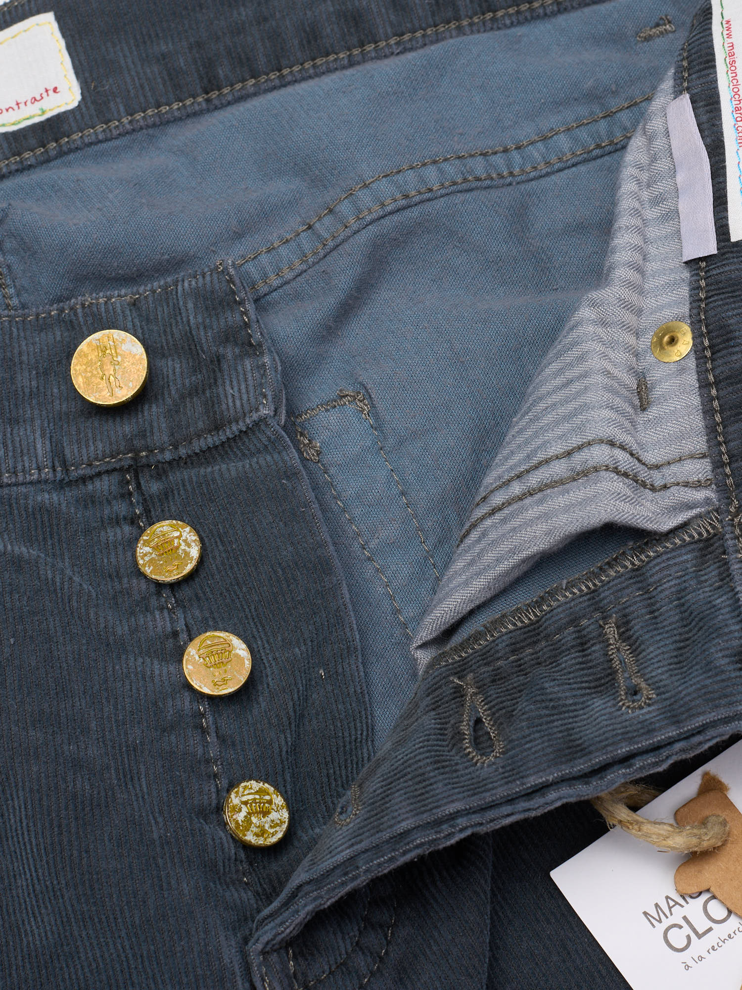 Clochard Man Clochard Abbigliamento MAISON CLOCHARD Gray-Blue