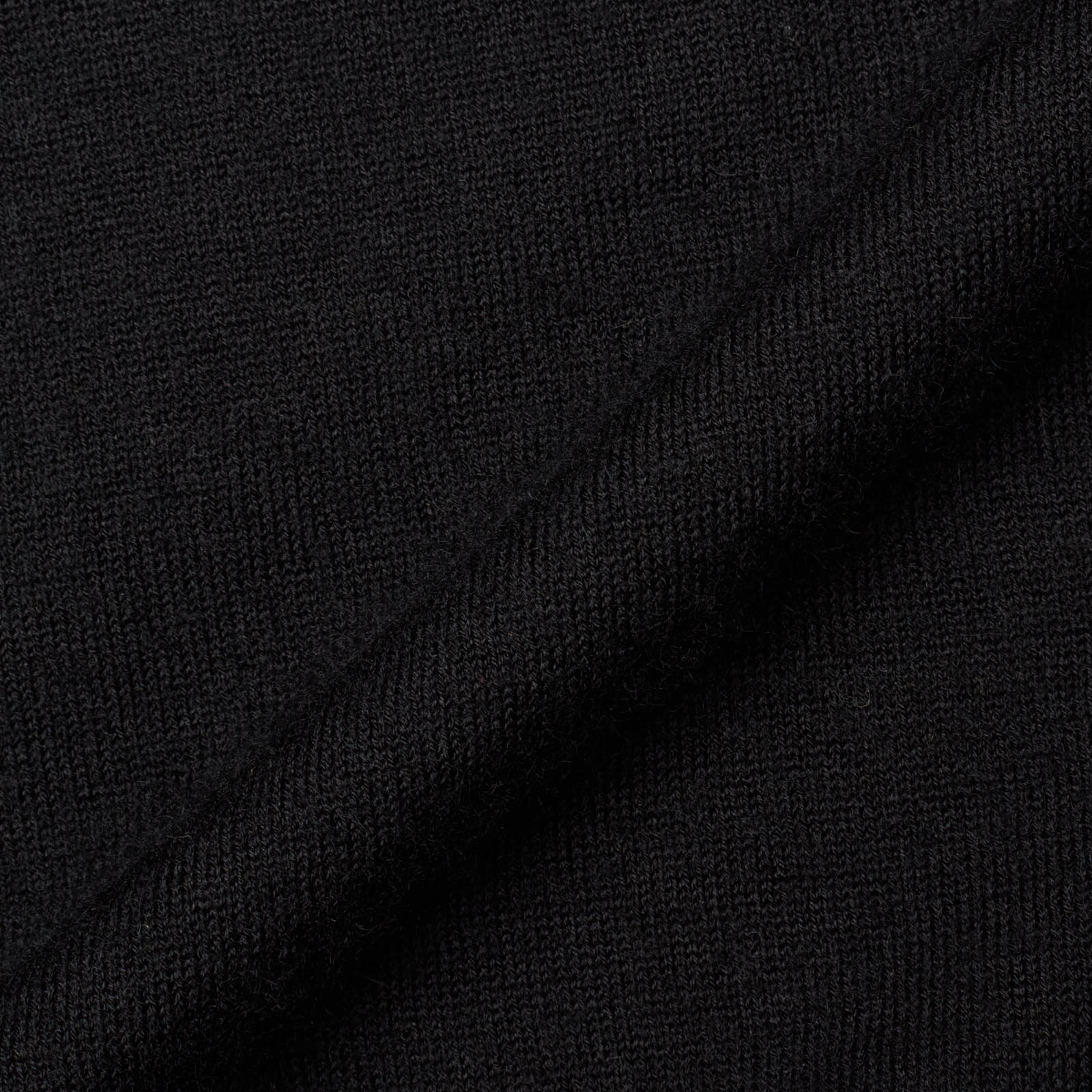 MALO Black Cashmere Ribbed Crewneck Sweater EU 52 US L