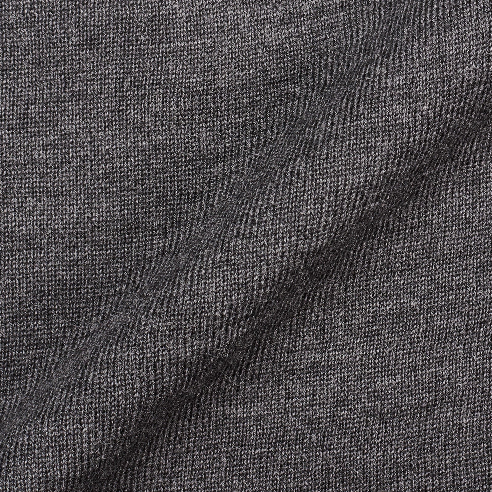 MALO Melange Gray Virgin Wool Ribbed Crewneck Sweater EU 54 NEW US XL MALO