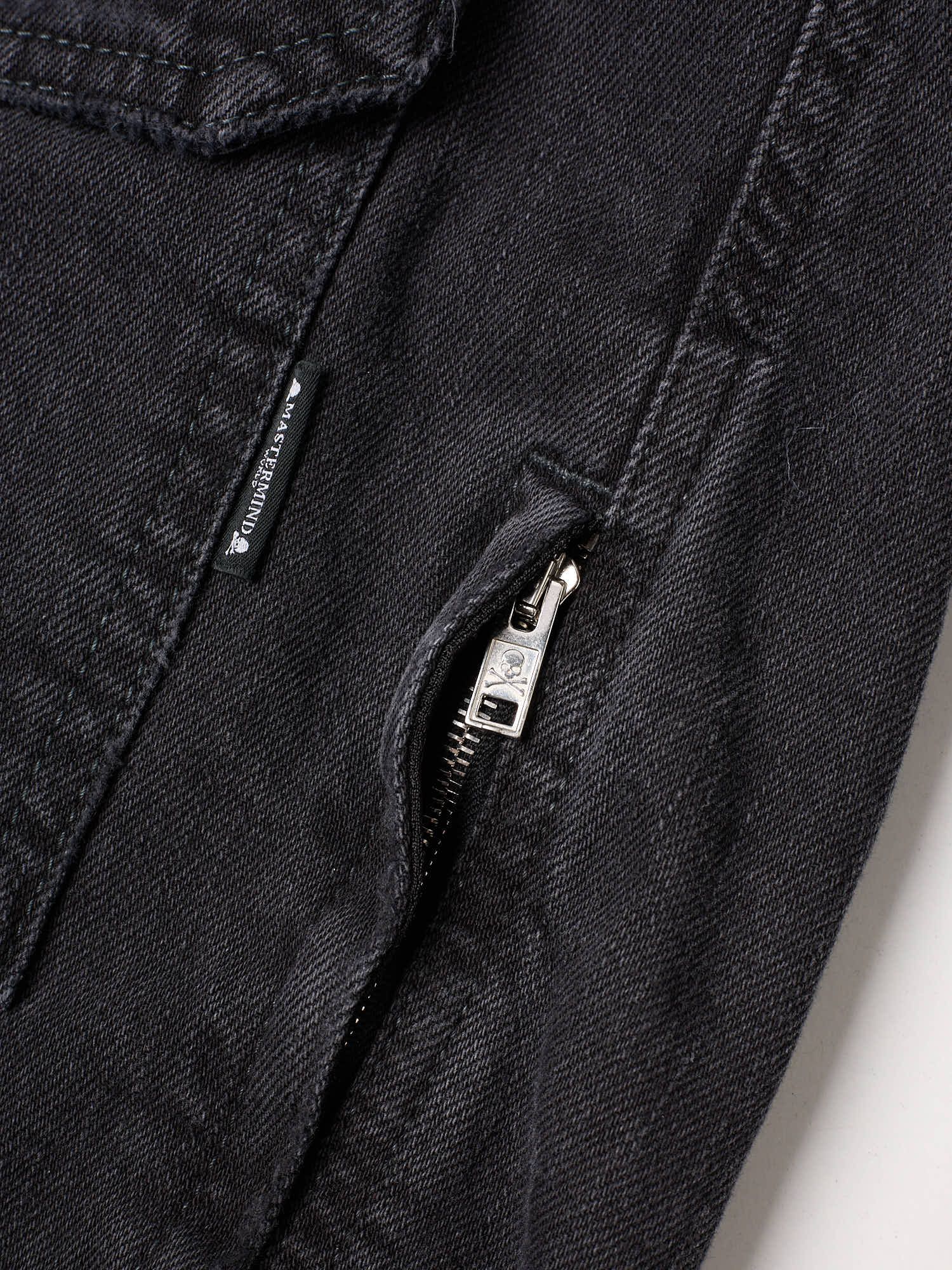 MASTERMIND WORLD Black Denim Trucker Jacket