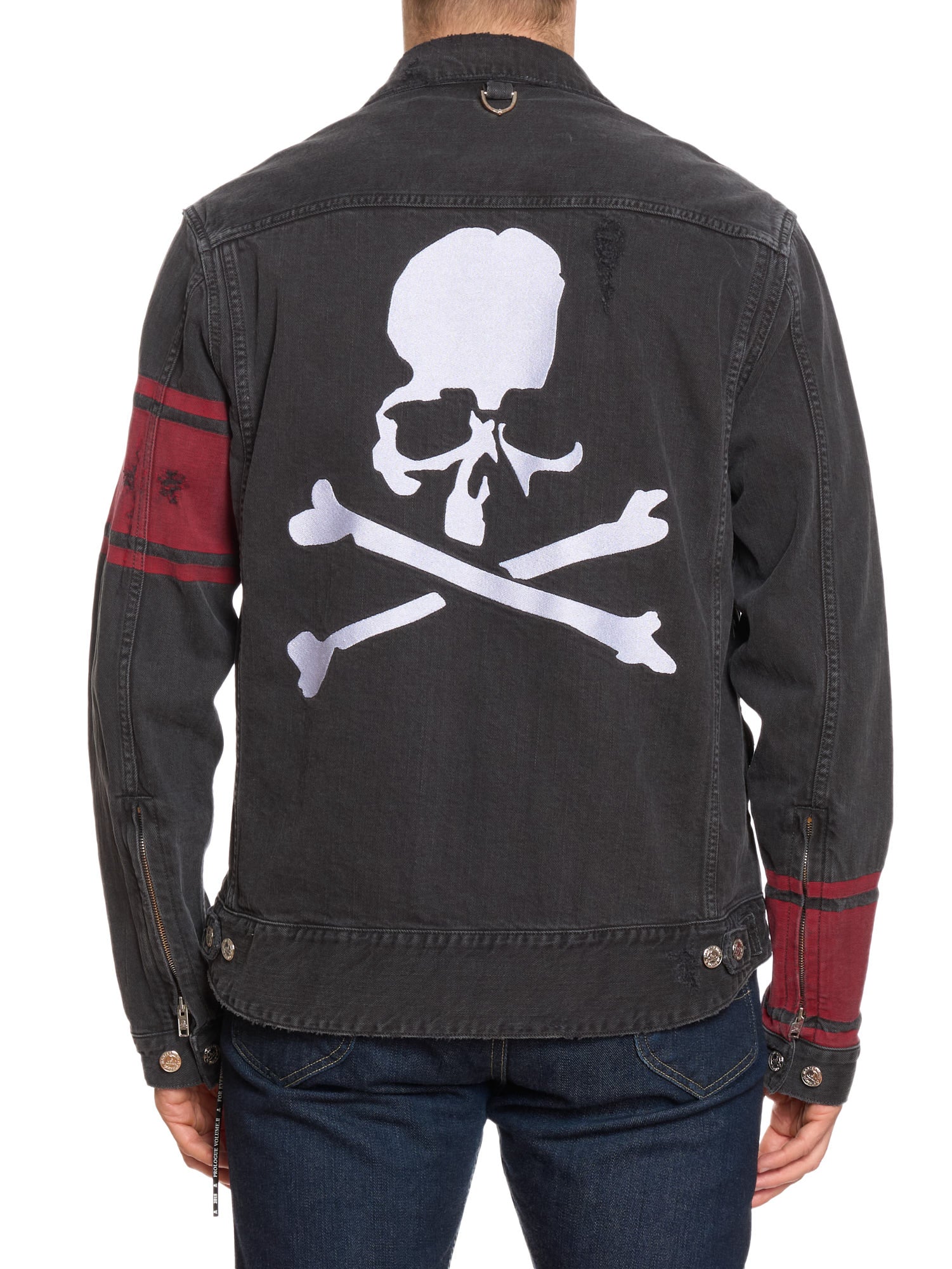 MASTERMIND WORLD Black Denim Trucker Jacket