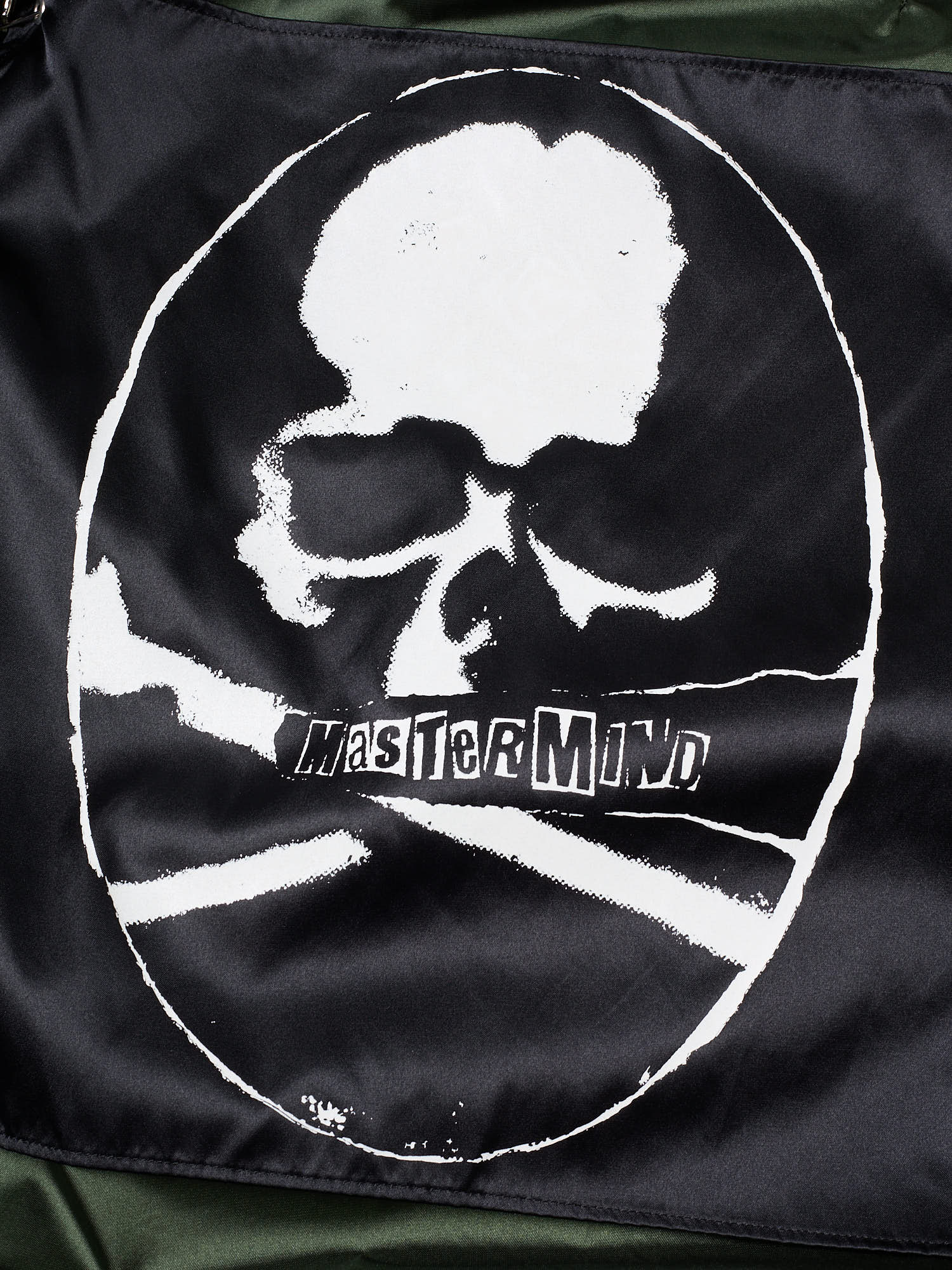 MASTERMIND WORLD Green Patch Skull MA-1 Bomber Jacket