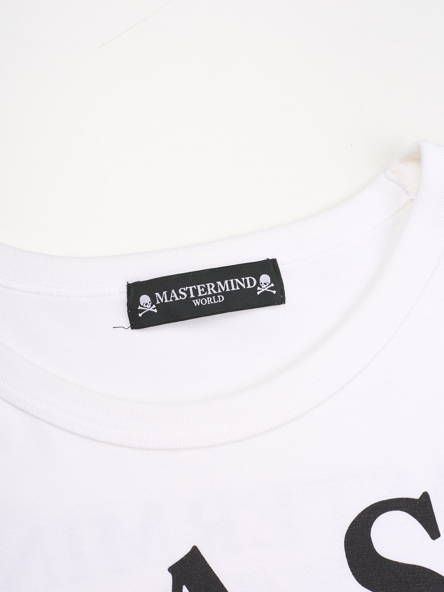 MASTERMIND WORLD White Cotton Logo Print Long Sleeve T-shirt