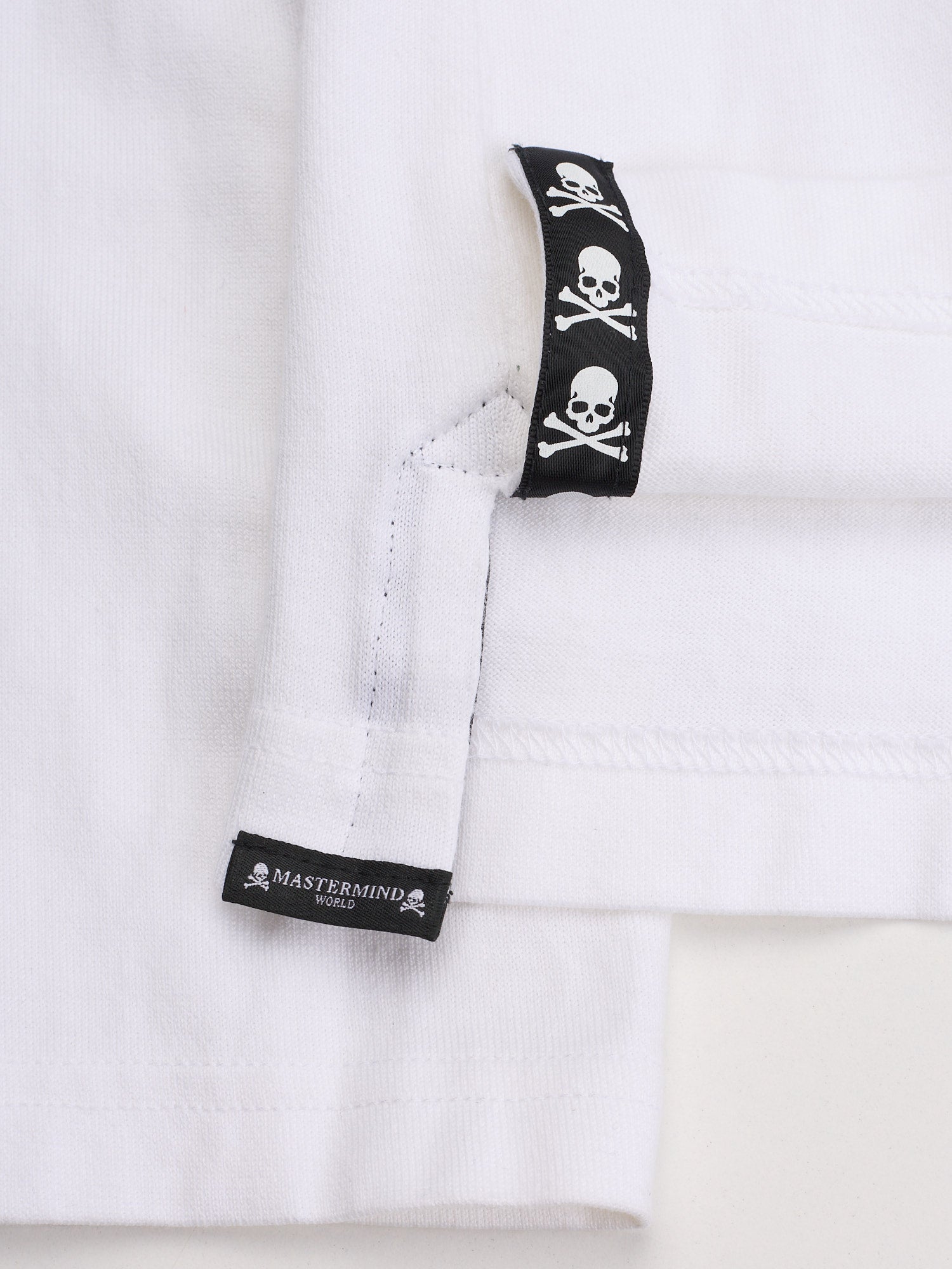 MASTERMIND WORLD White Cotton Logo Print Long Sleeve T-shirt