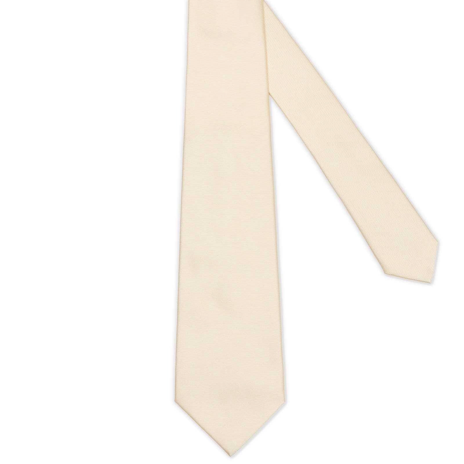 MATTABISCH FOR VANNUCCI Beige Horizontal Striped Silk Tie NEW