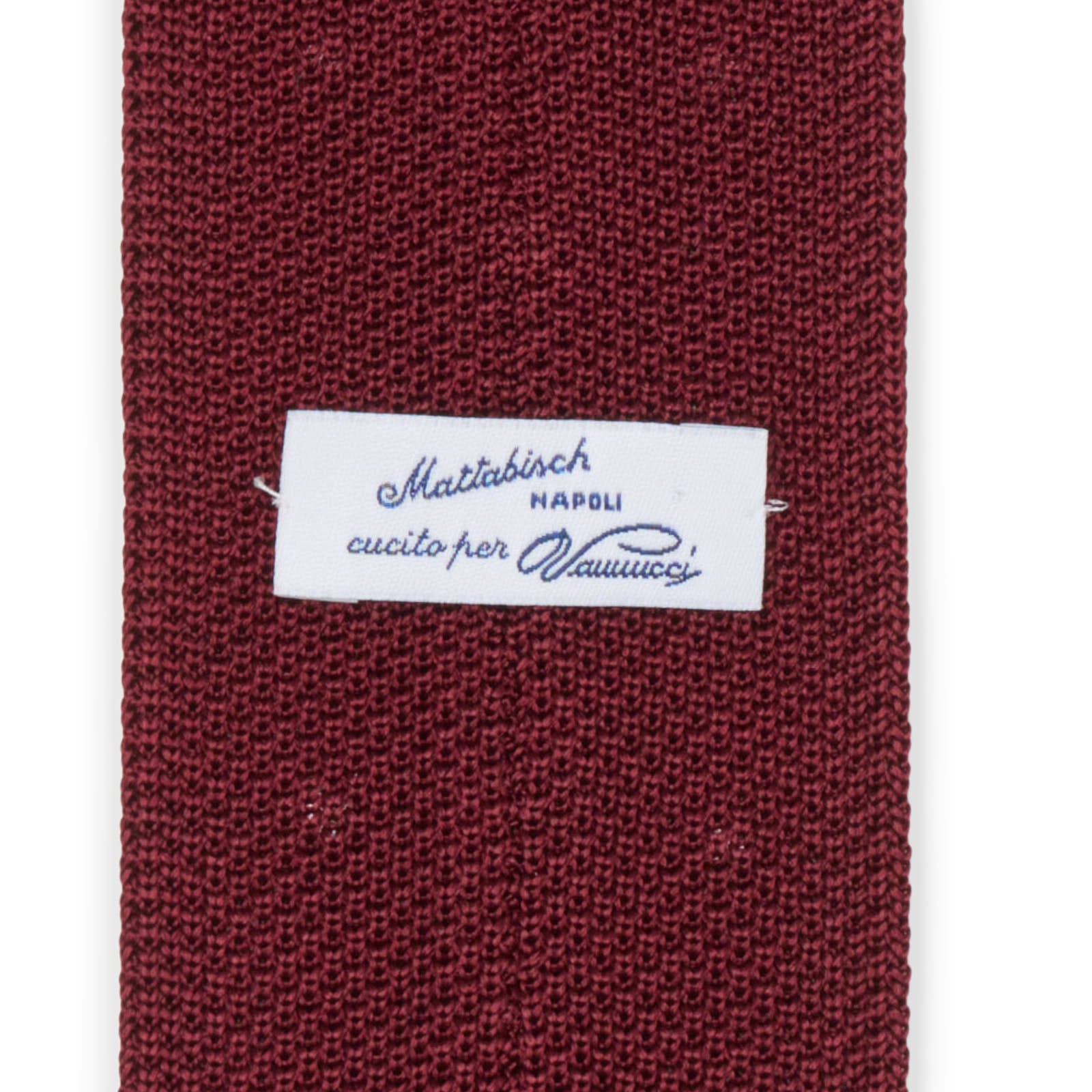 MATTABISCH FOR VANNUCI Burgundy Dotted Silk Knit Tie NEW