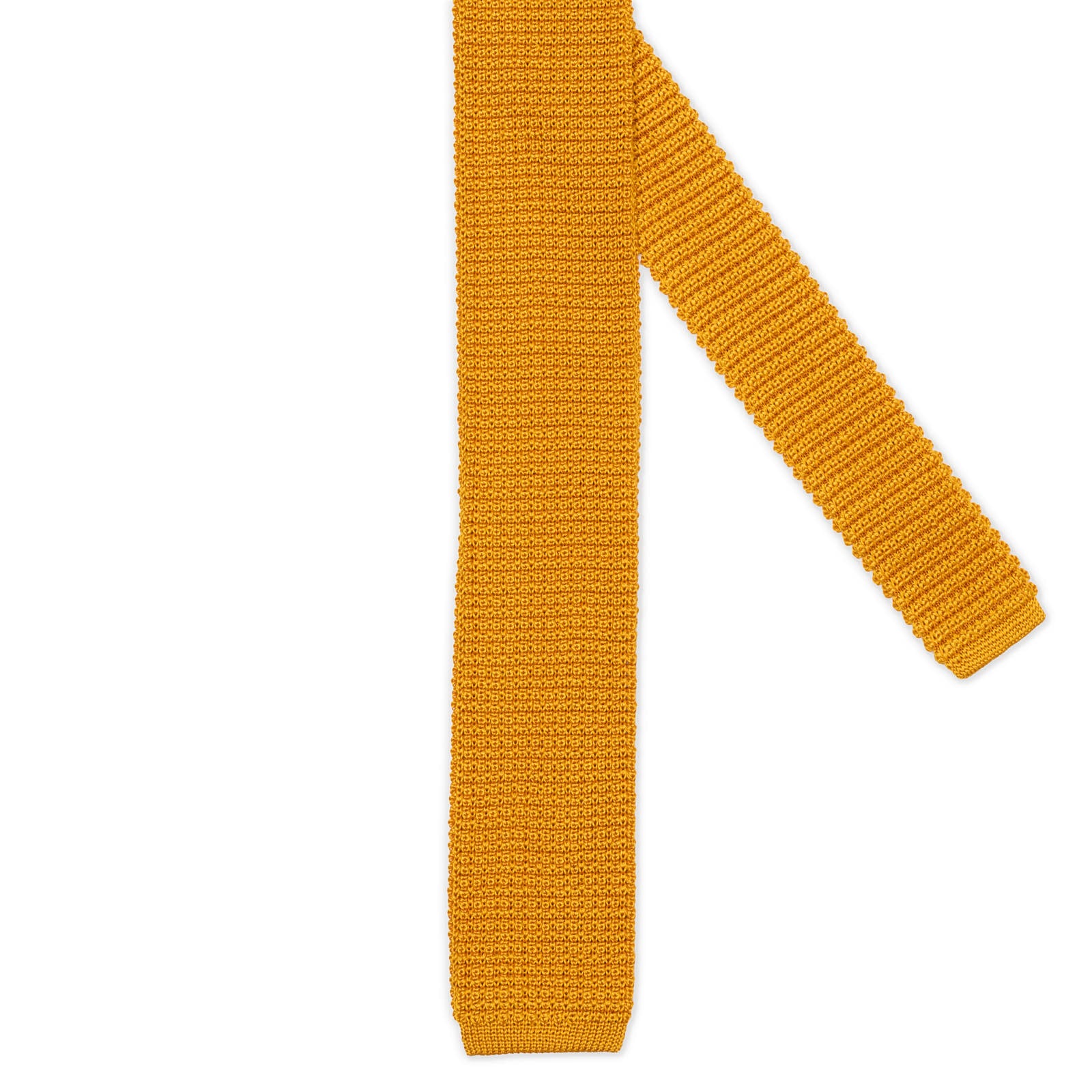 MATTABISCH Orange Silk Knit Tie NEW