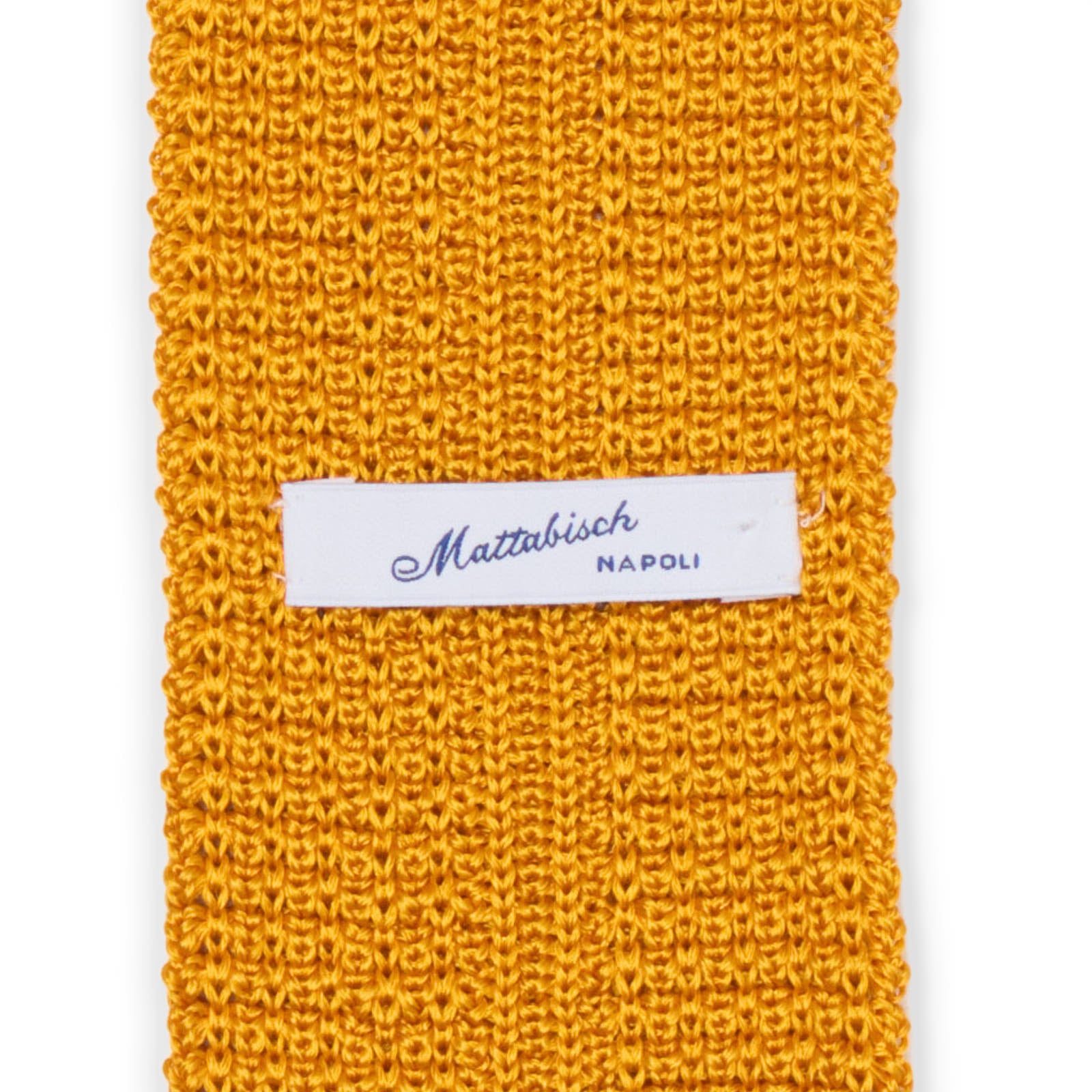 MATTABISCH Orange Silk Knit Tie NEW