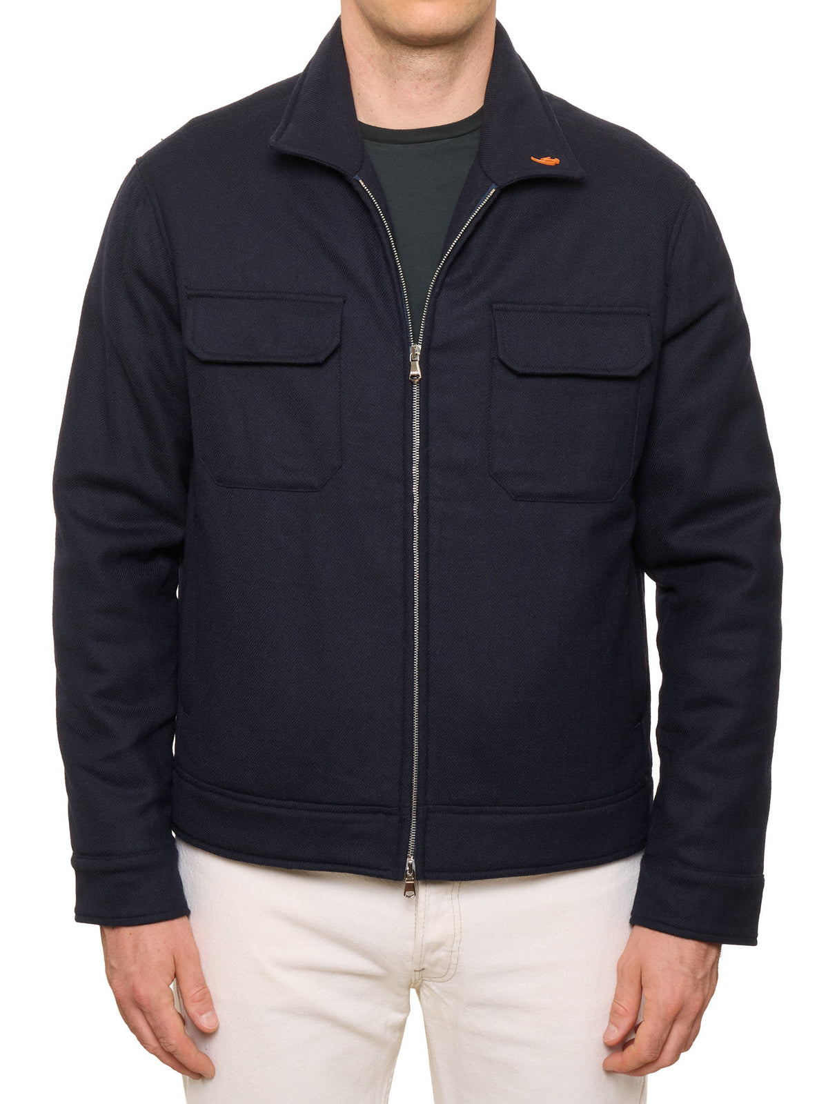 MAURO BLASI Napoli Navy Blue Wool Jacket M NEW 50