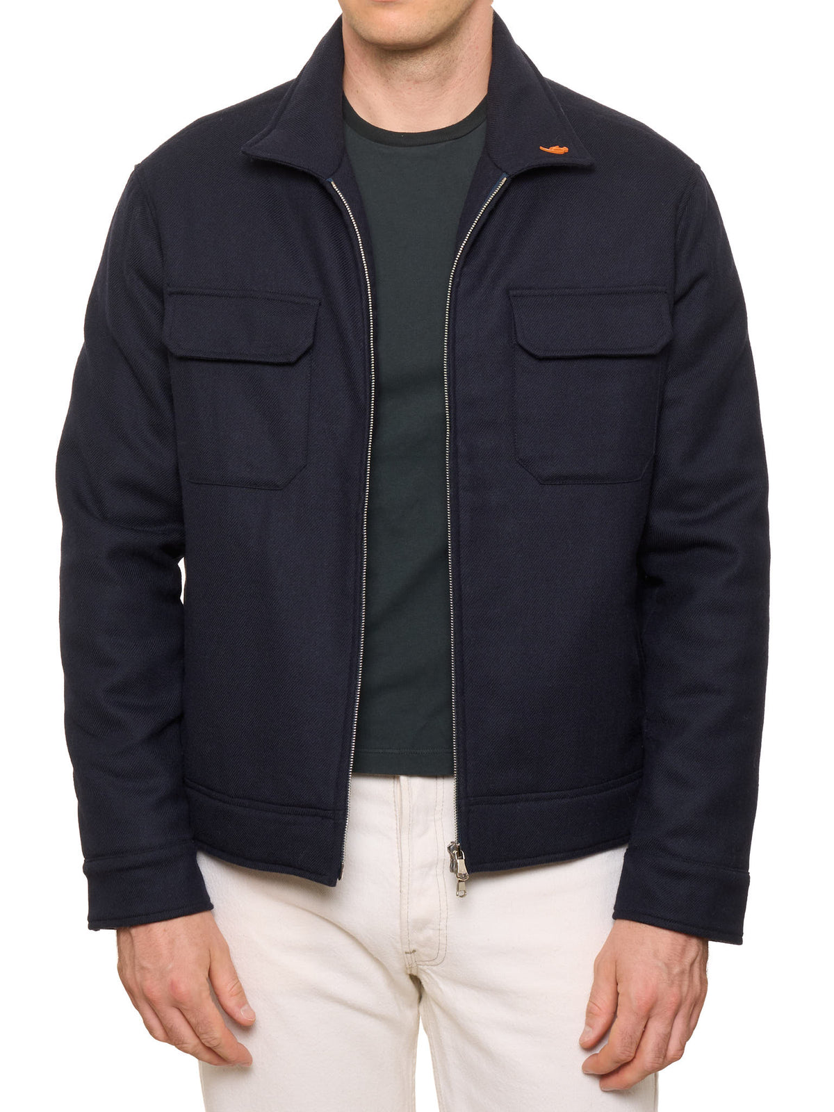 MAURO BLASI Napoli Navy Blue Wool Jacket M NEW 50