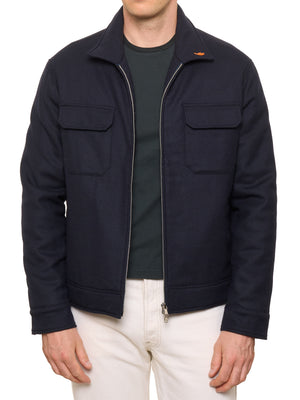 MAURO BLASI Napoli Navy Blue Wool Jacket M NEW 50