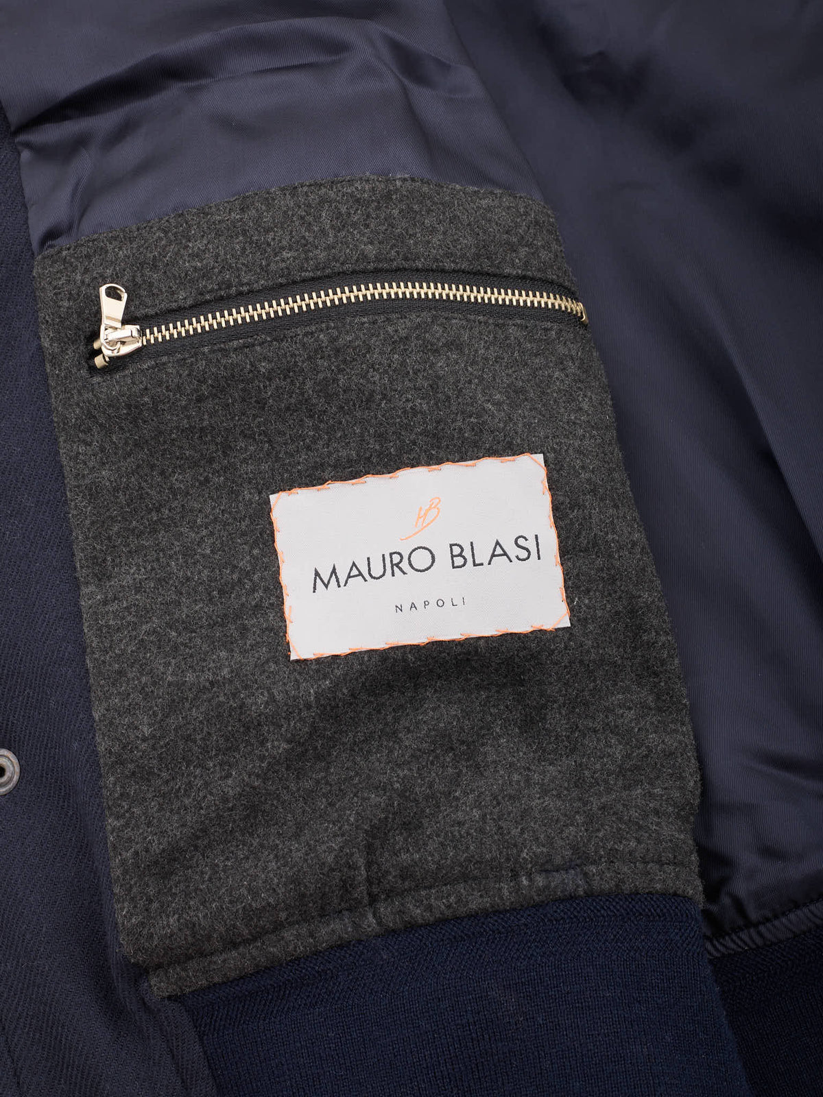 MAURO BLASI Napoli Navy Blue Wool Vest M NEW 50