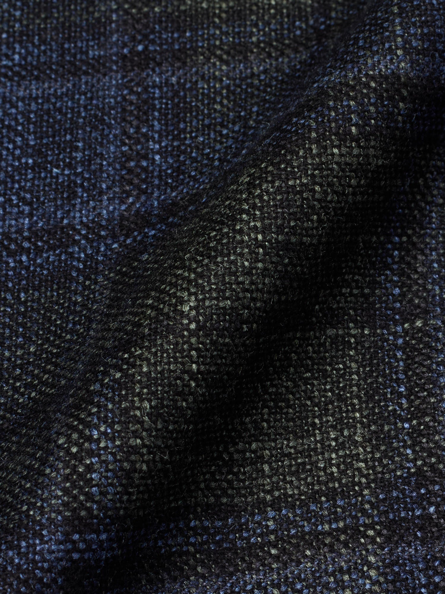 MAURO BLASI Napoli Dark Green Plaid Wool-Silk-Cashmere Blazer Jacket