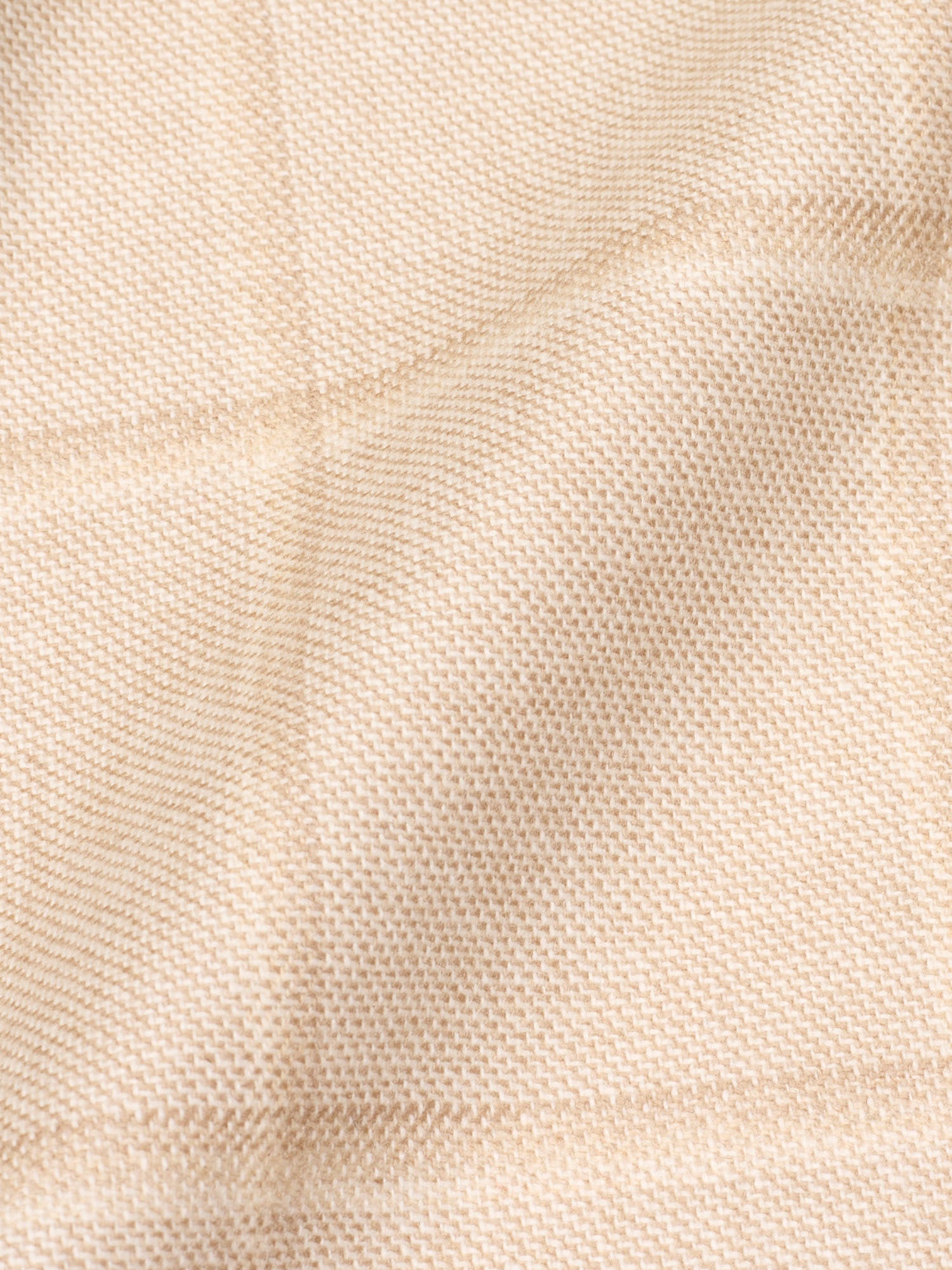 MAURO BLASI Napoli Handmade Beige Plaid Wool-Cashmere Jacket