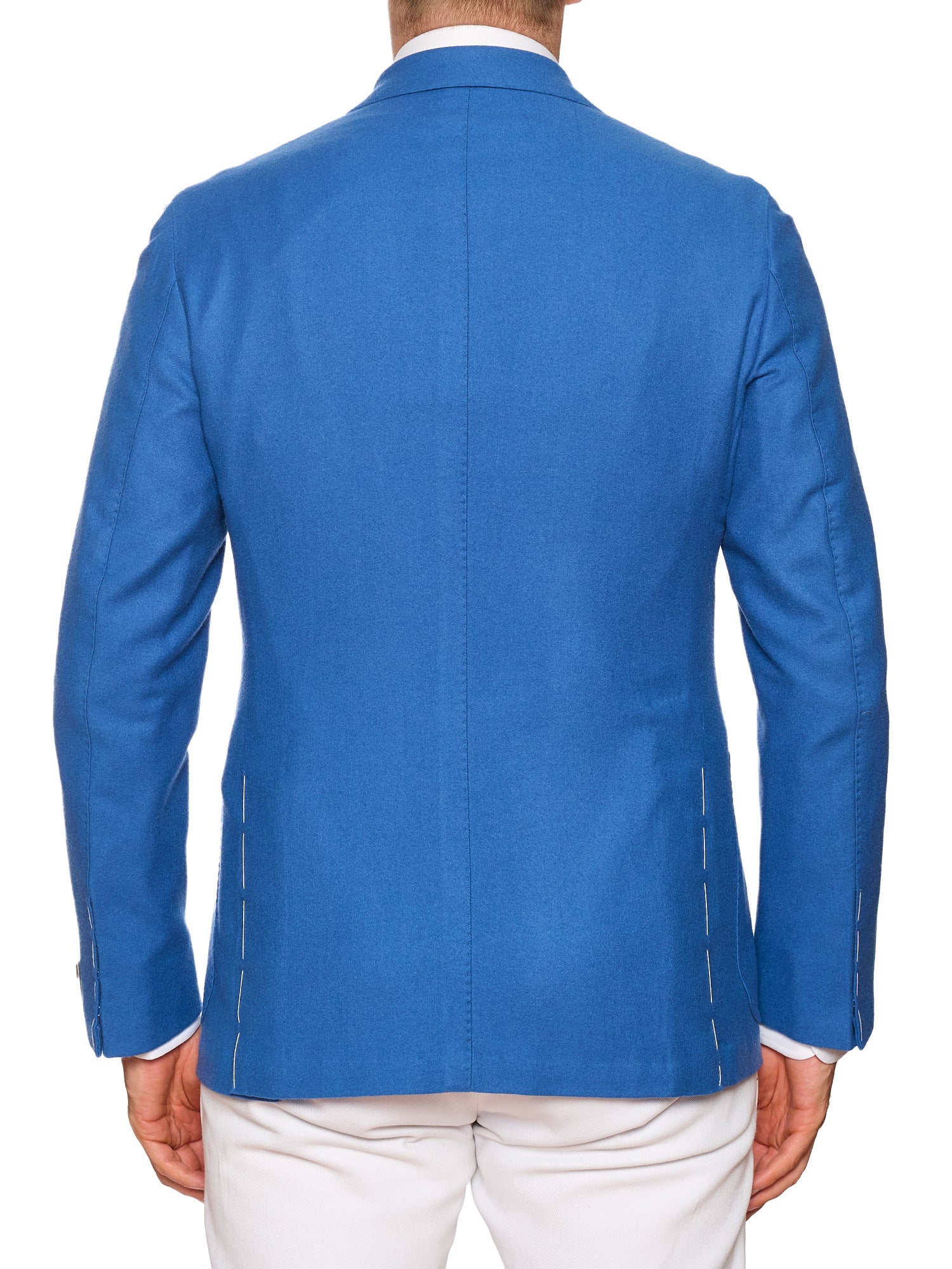 MAURO BLASI Napoli Handmade Blue Wool-Cashmere Jacket