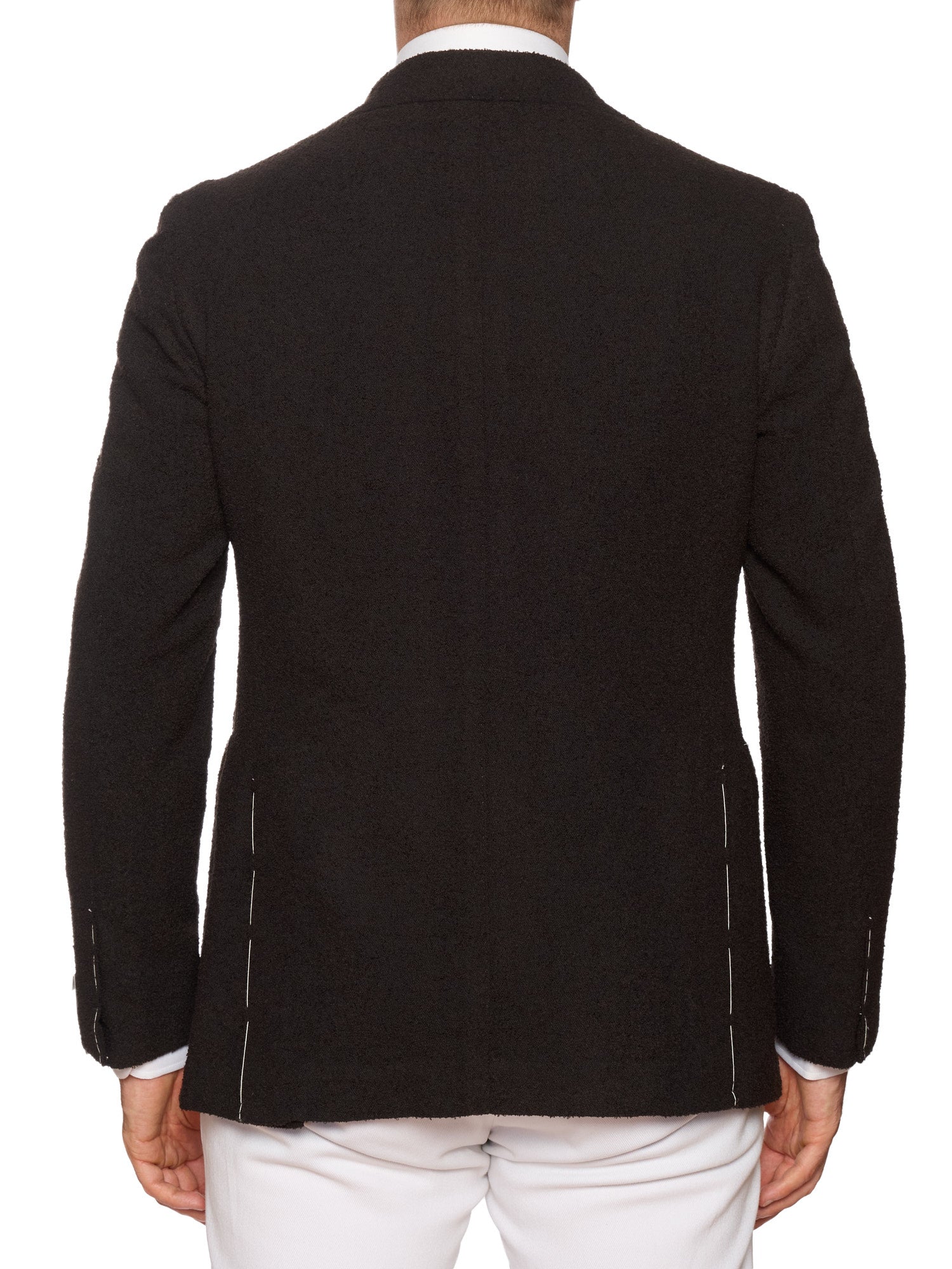 MAURO BLASI Napoli Handmade Brown Casentino Wool Stretch Jacket