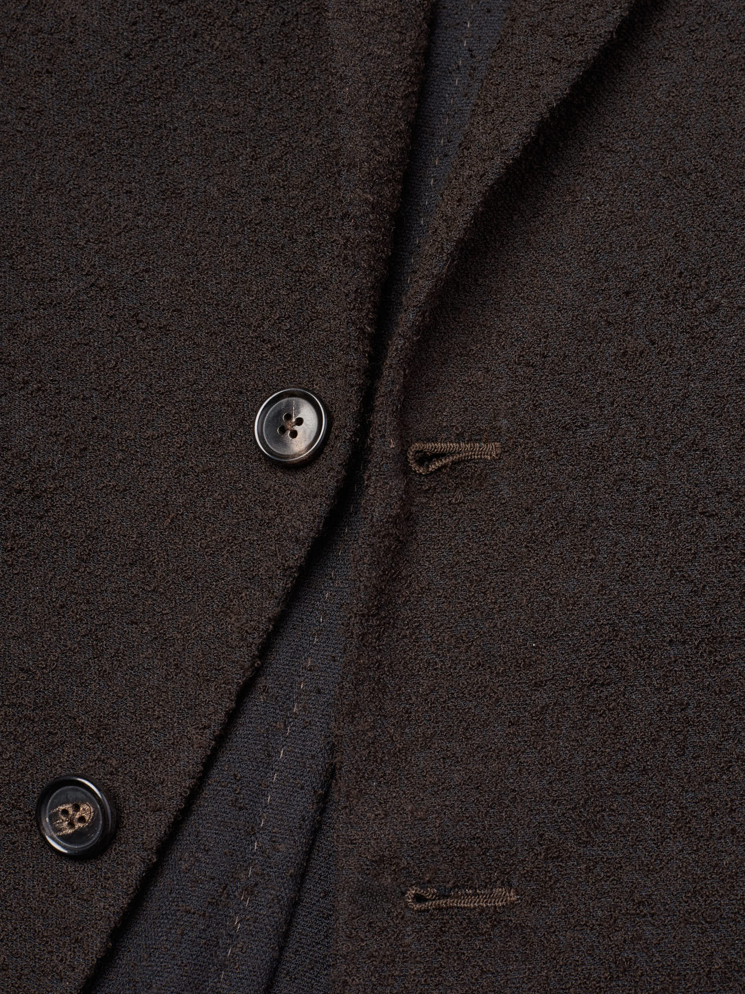 MAURO BLASI Napoli Handmade Brown Casentino Wool Stretch Jacket