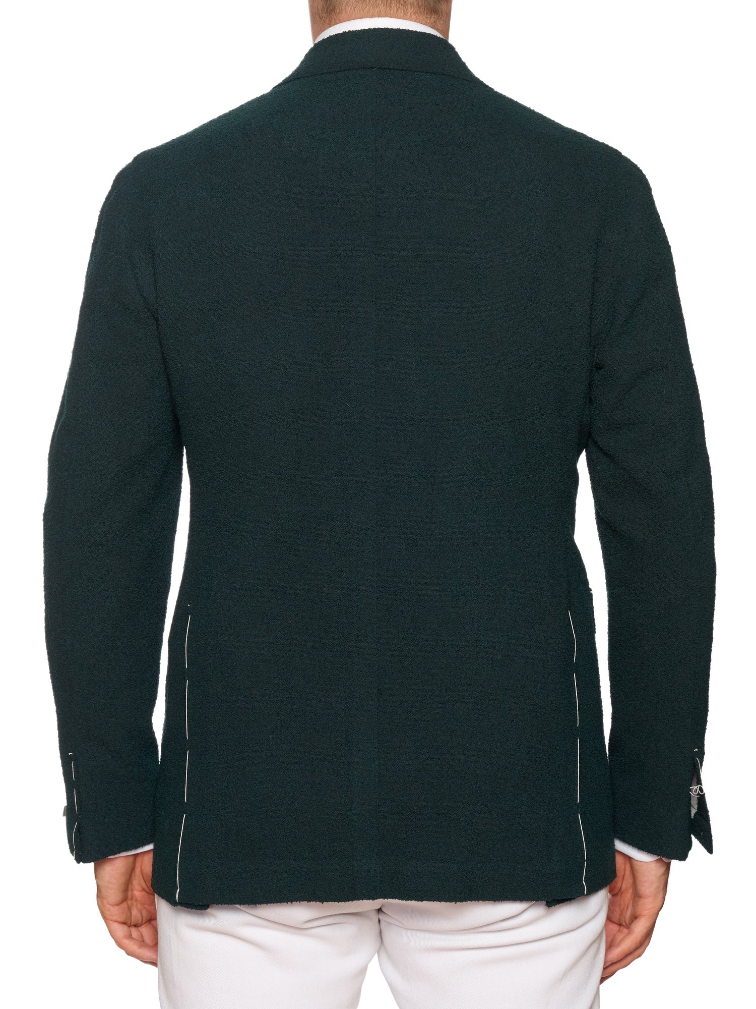 MAURO BLASI Napoli Handmade Green Casentino Stretch Wool Jacket