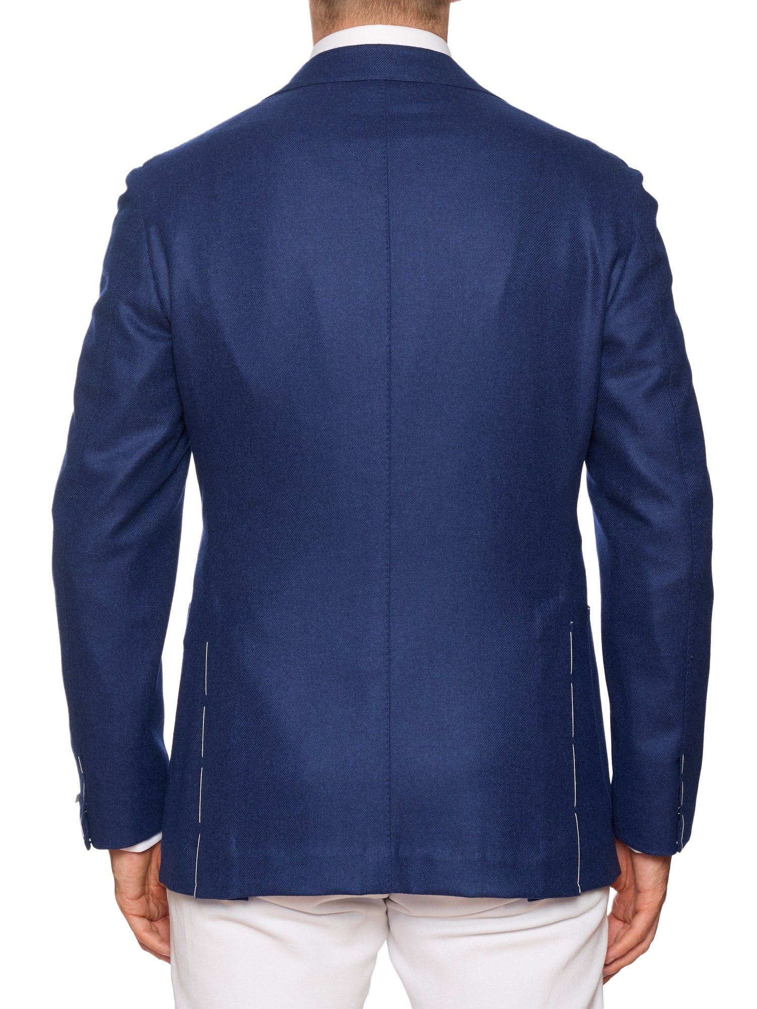 MAURO BLASI Napoli Handmade Navy Blue Wool-Cashmere Jacket
