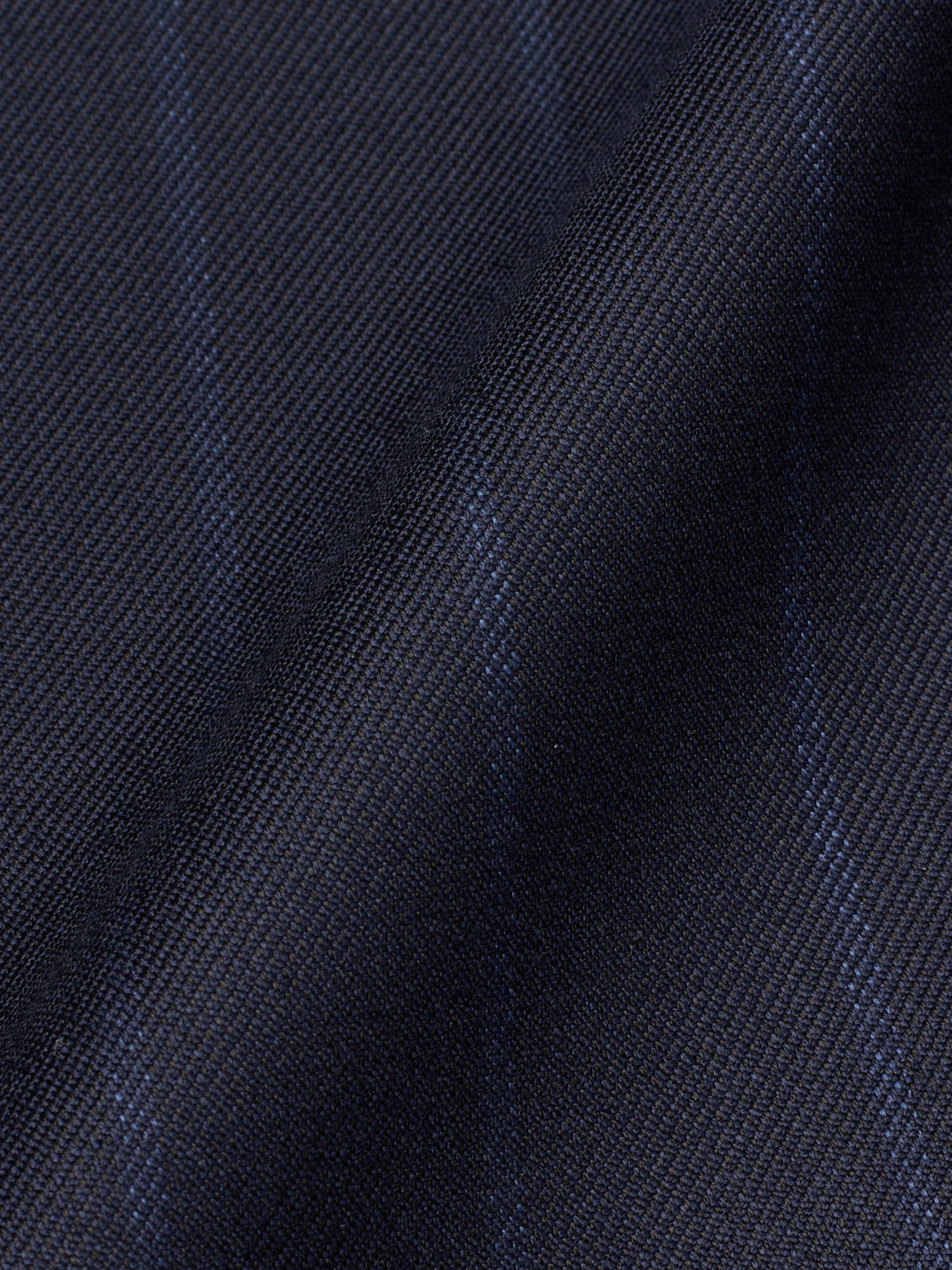 MAURO BLASI Napoli Handmade Navy Blue Striped Wool Suit