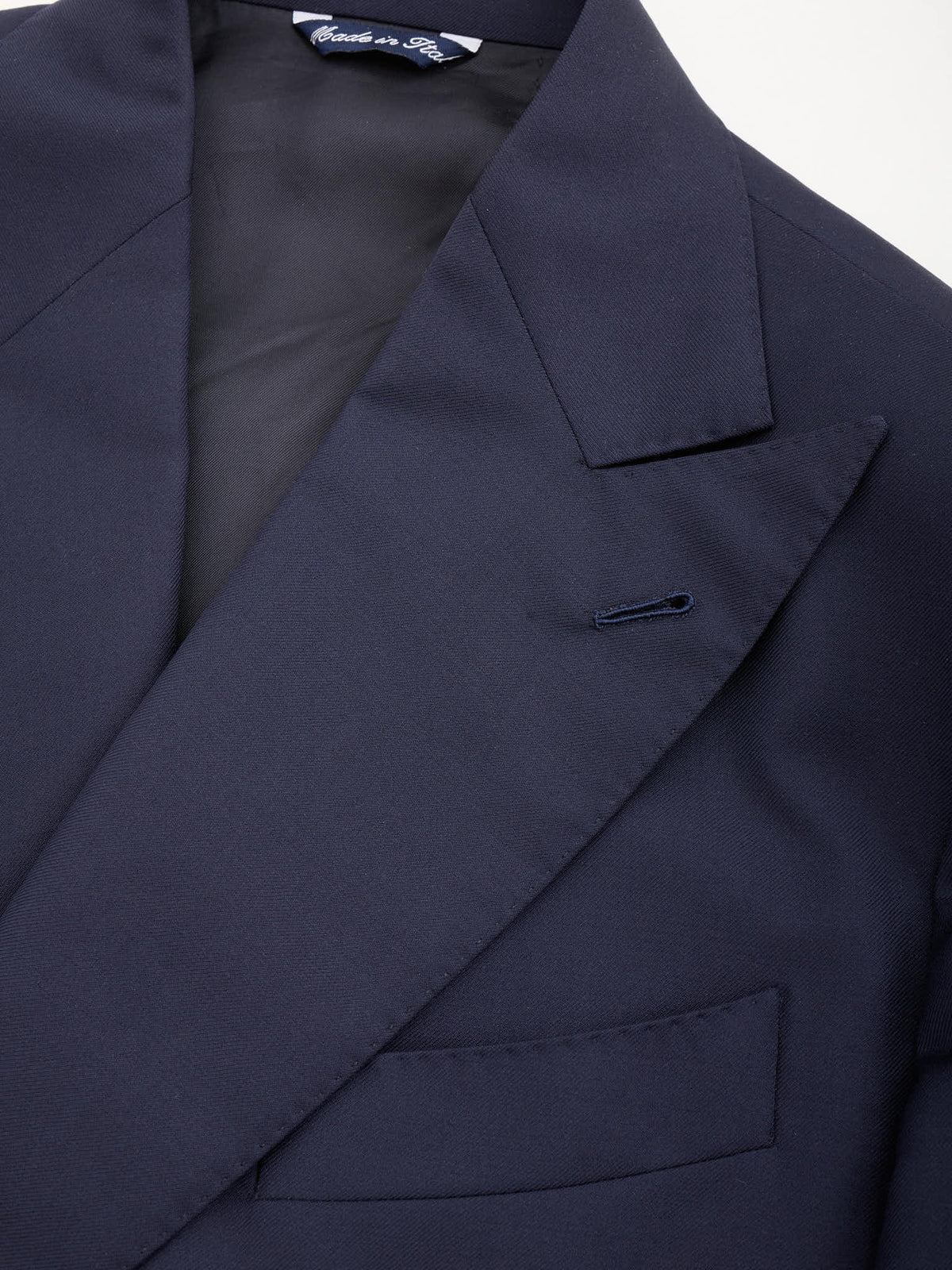 MAX BY MASSIMO PASINATO Navy Blue Double Breasted Wool VBC Perennial Suit