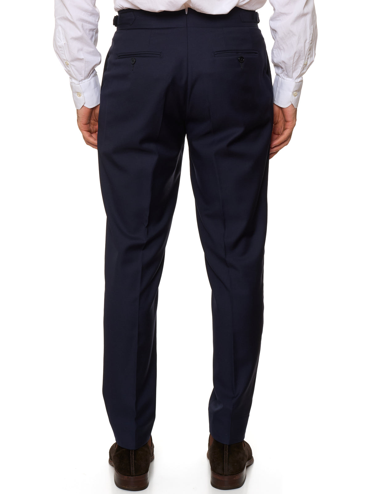 MAX BY MASSIMO PASINATO Navy Blue Double Breasted Wool VBC Perennial Suit