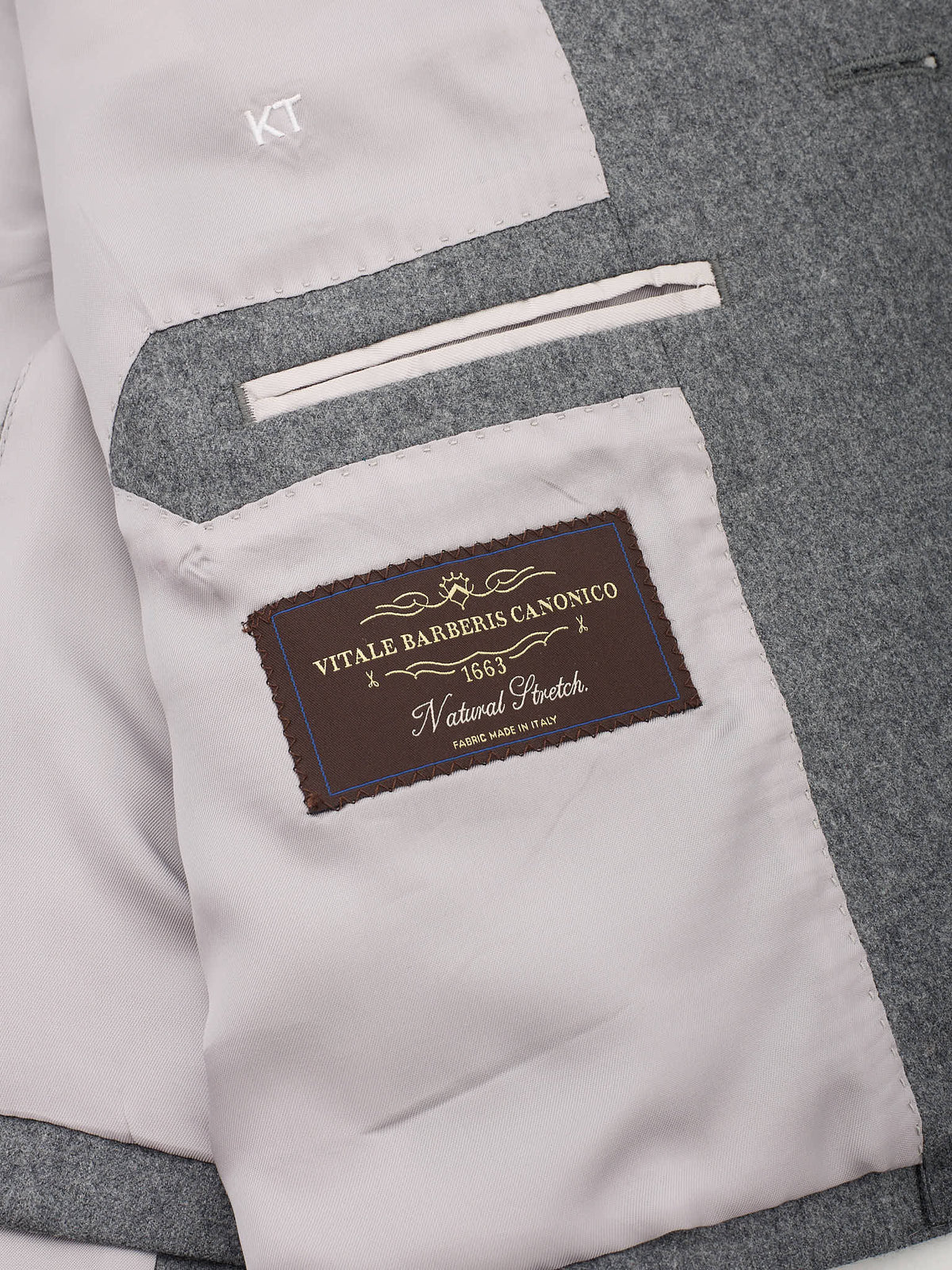 MILAN KELECENI VBC Gray Double Breasted Wool Flannel Suit