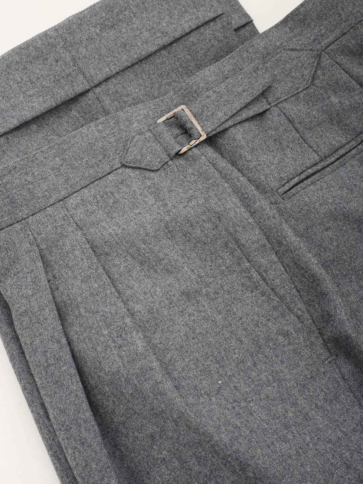 MILAN KELECENI VBC Gray Double Breasted Wool Flannel Suit