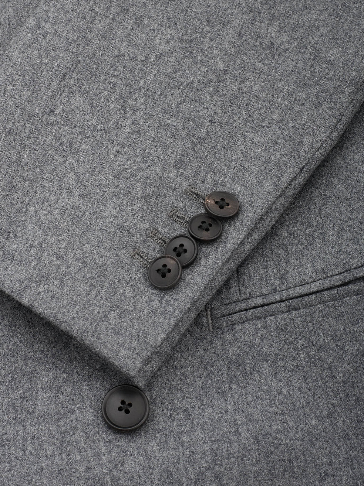 MILAN KELECENI VBC Gray Double Breasted Wool Flannel Suit