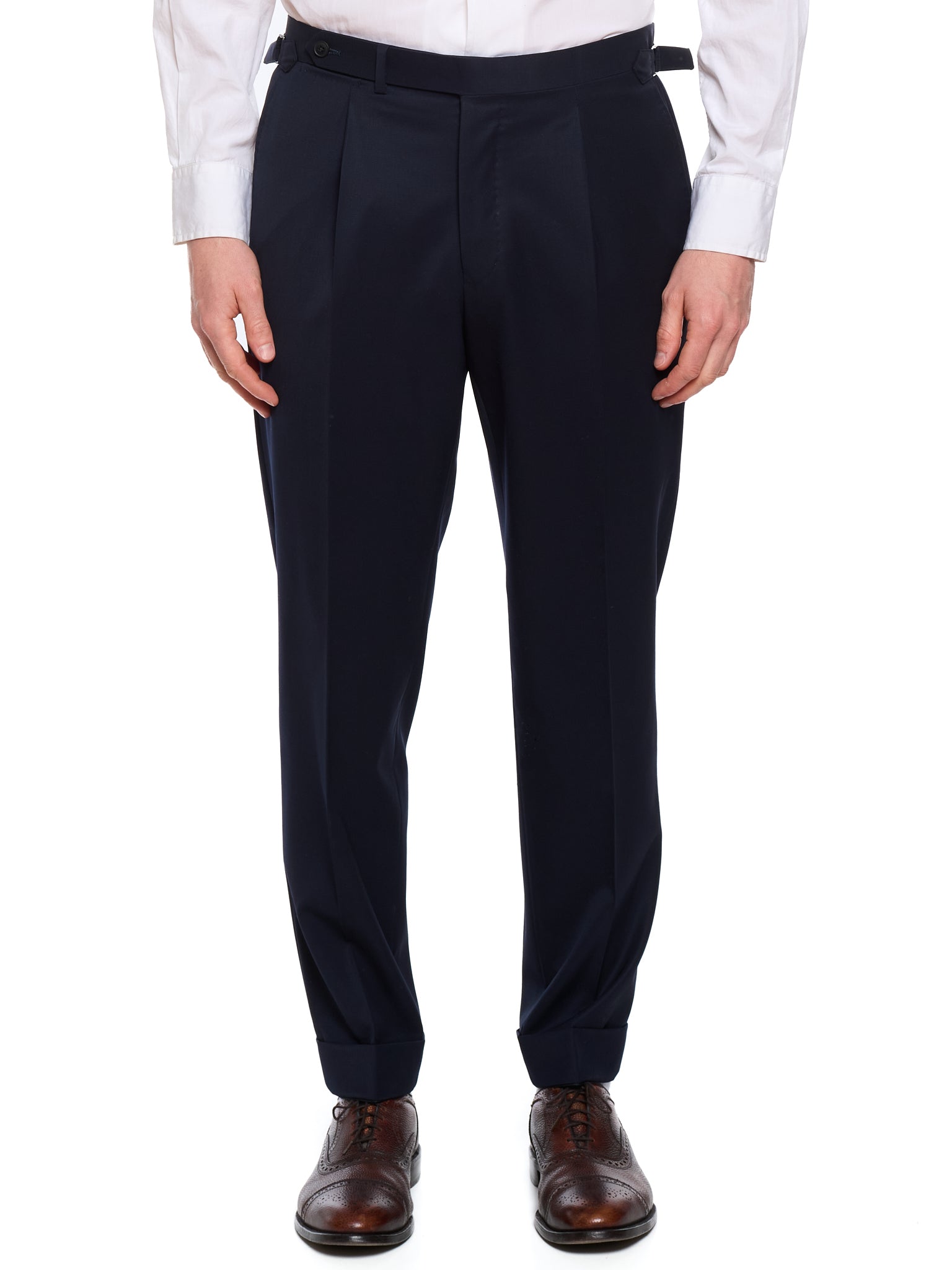 MILAN KELECENI Navy Blue VBC Super 150's Wool Handmade Suit