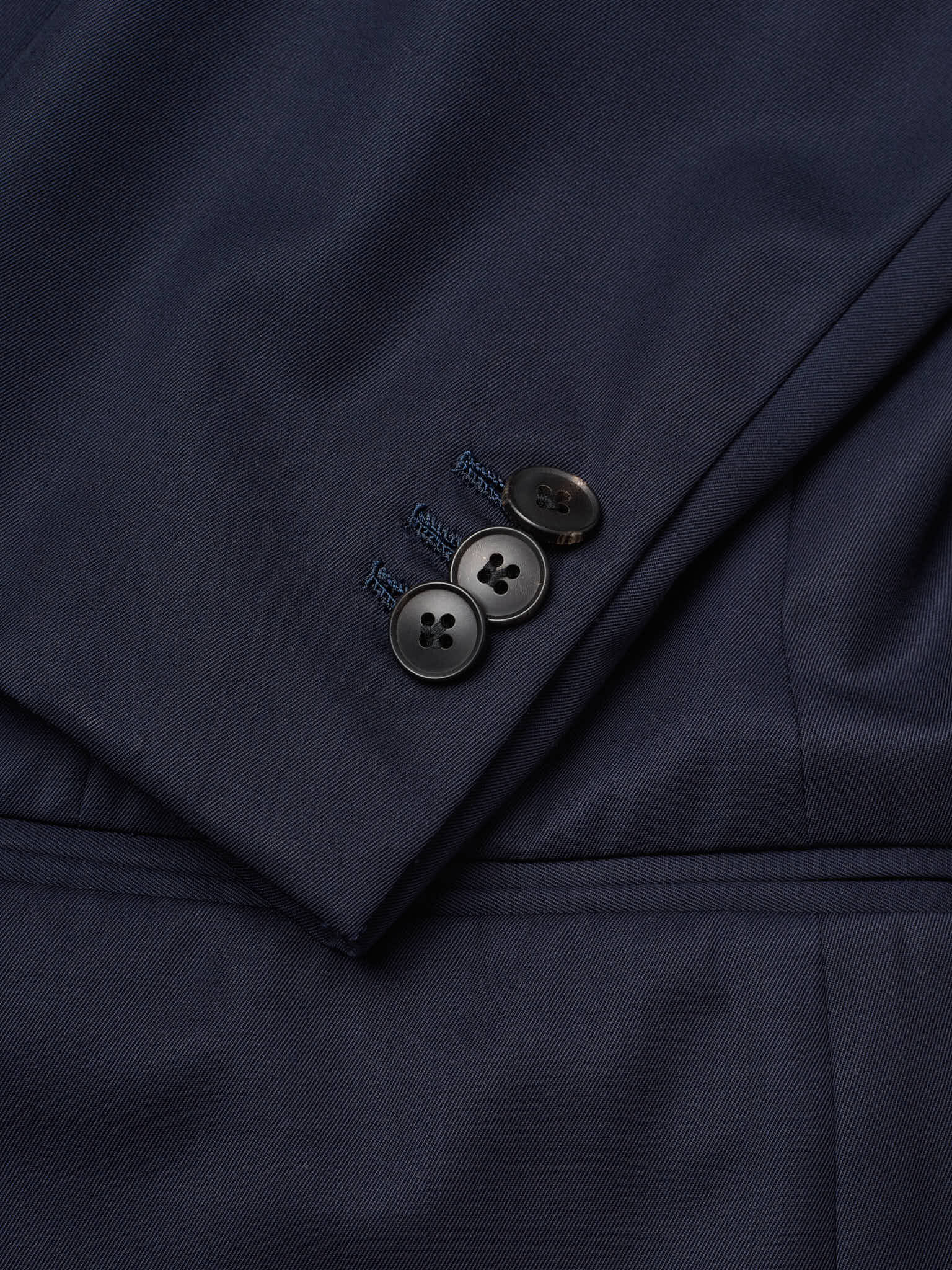 MILAN KELECENI Navy Blue VBC Super 150's Wool Handmade Suit