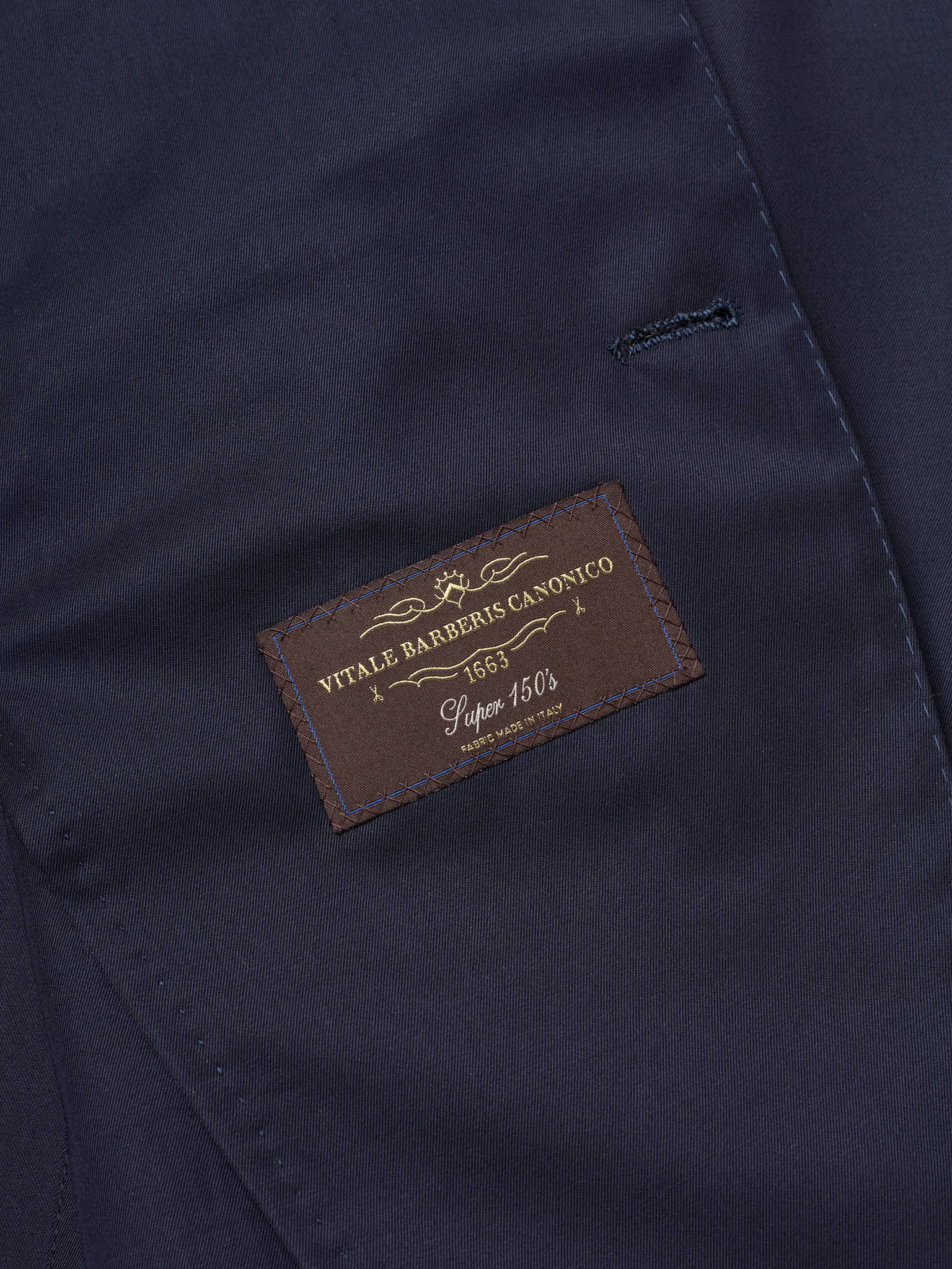 MILAN KELECENI Navy Blue VBC Super 150's Wool Handmade Suit