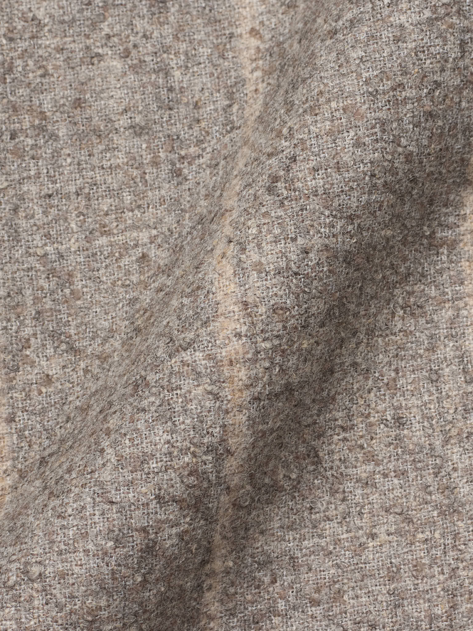 MILAN KELECENI Gray Chalkstriped Alpaca Polyamide Linen Pleated Dress Pants