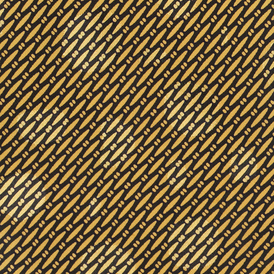 NAPOLEON by Brioni Handmade Gold-Black Geometric Design Silk Tie