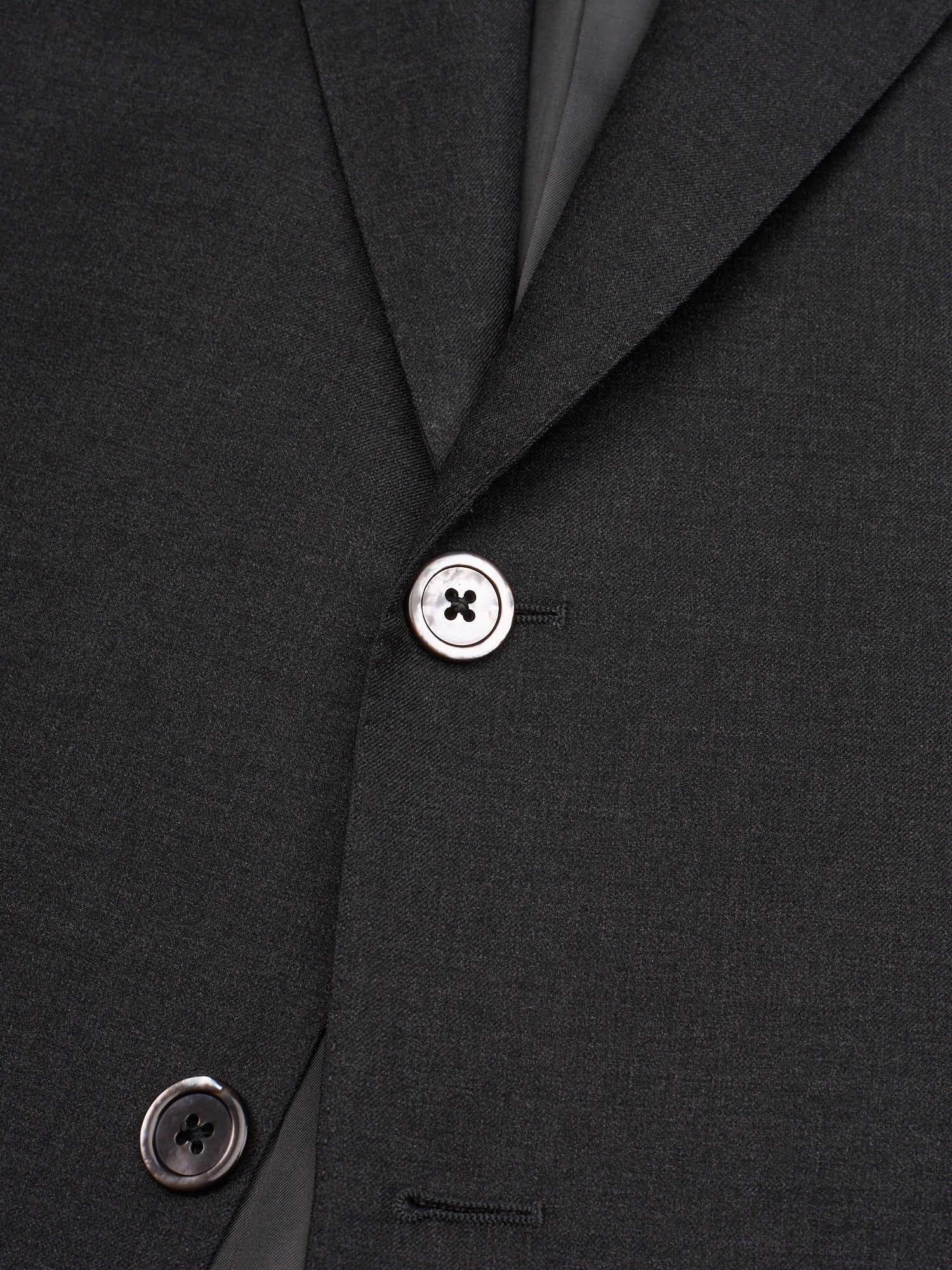 NERVESA Gray Loro Piana Super 100'S Tasmanian Wool Handmade Suit