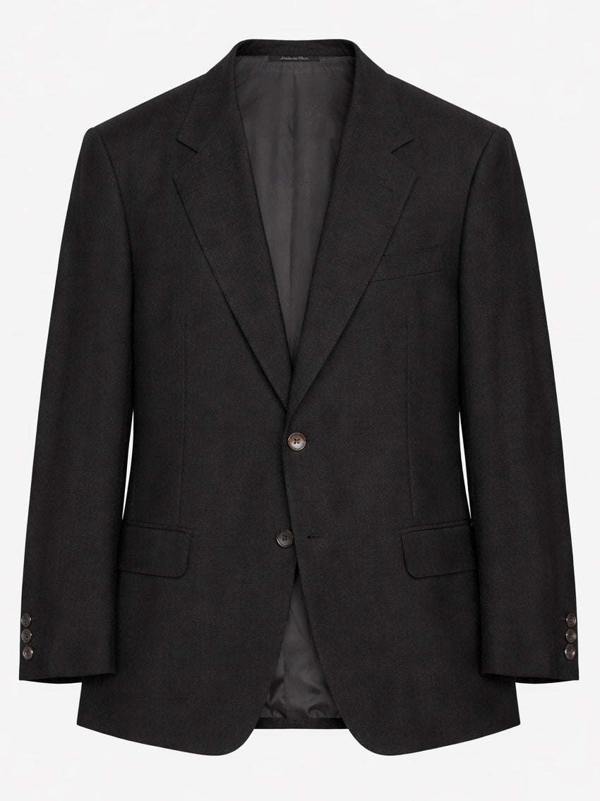 NERVESA Gray Loro Piana Super 100'S Tasmanian Wool Handmade Suit