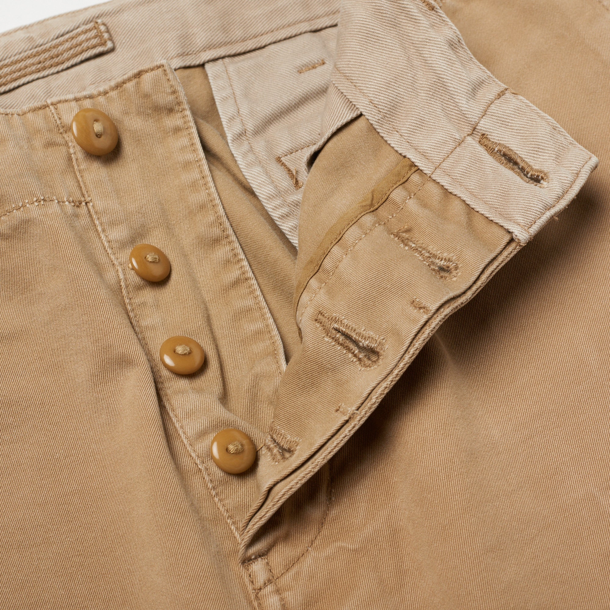 NIGEL CABOURN Khakie Cotton Officer's Chino Pants US 33 34 Slim