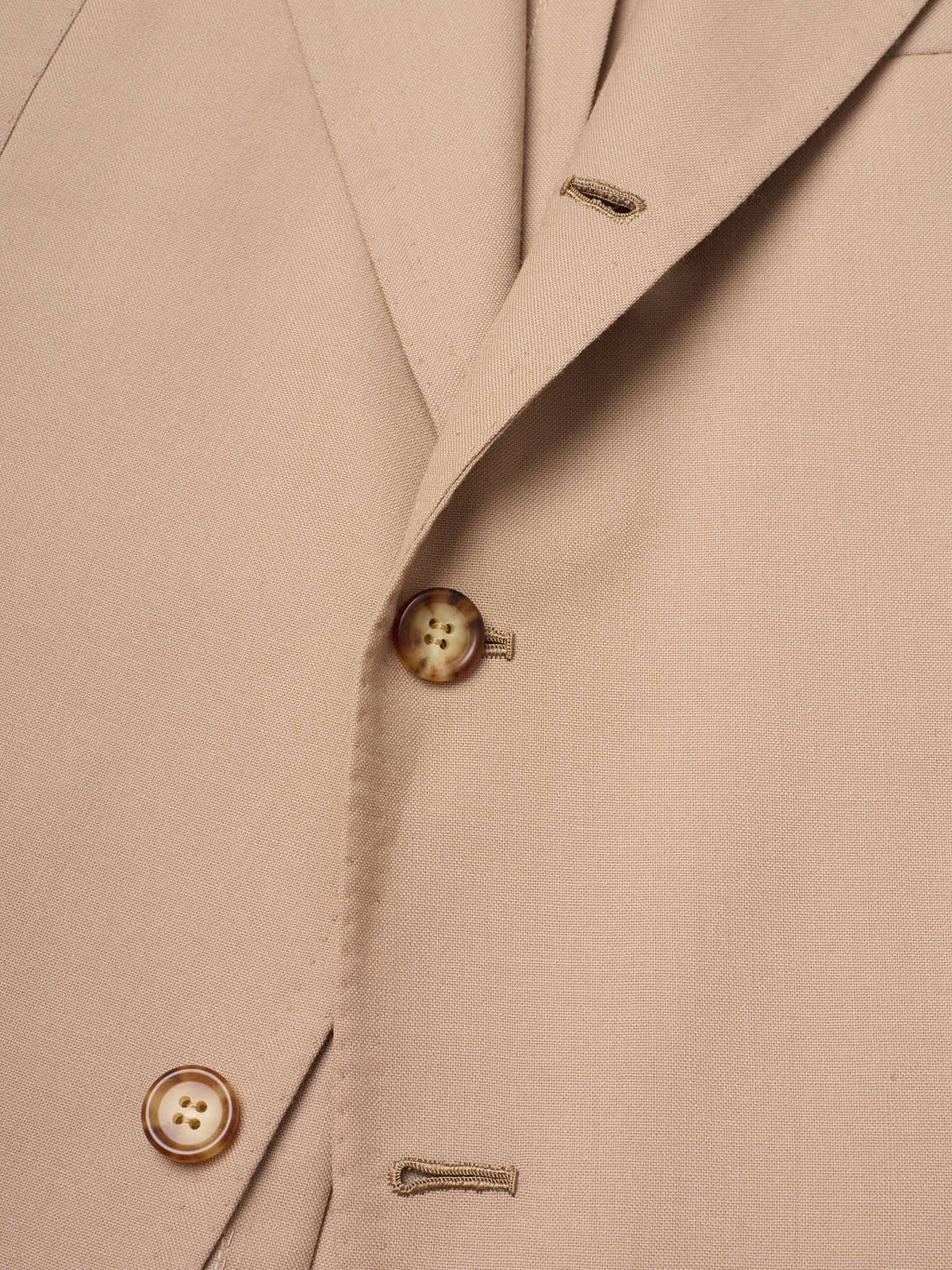 ORAZIO LUCIANO Handmade Tan Gabardine Wool Suit NEW Slim