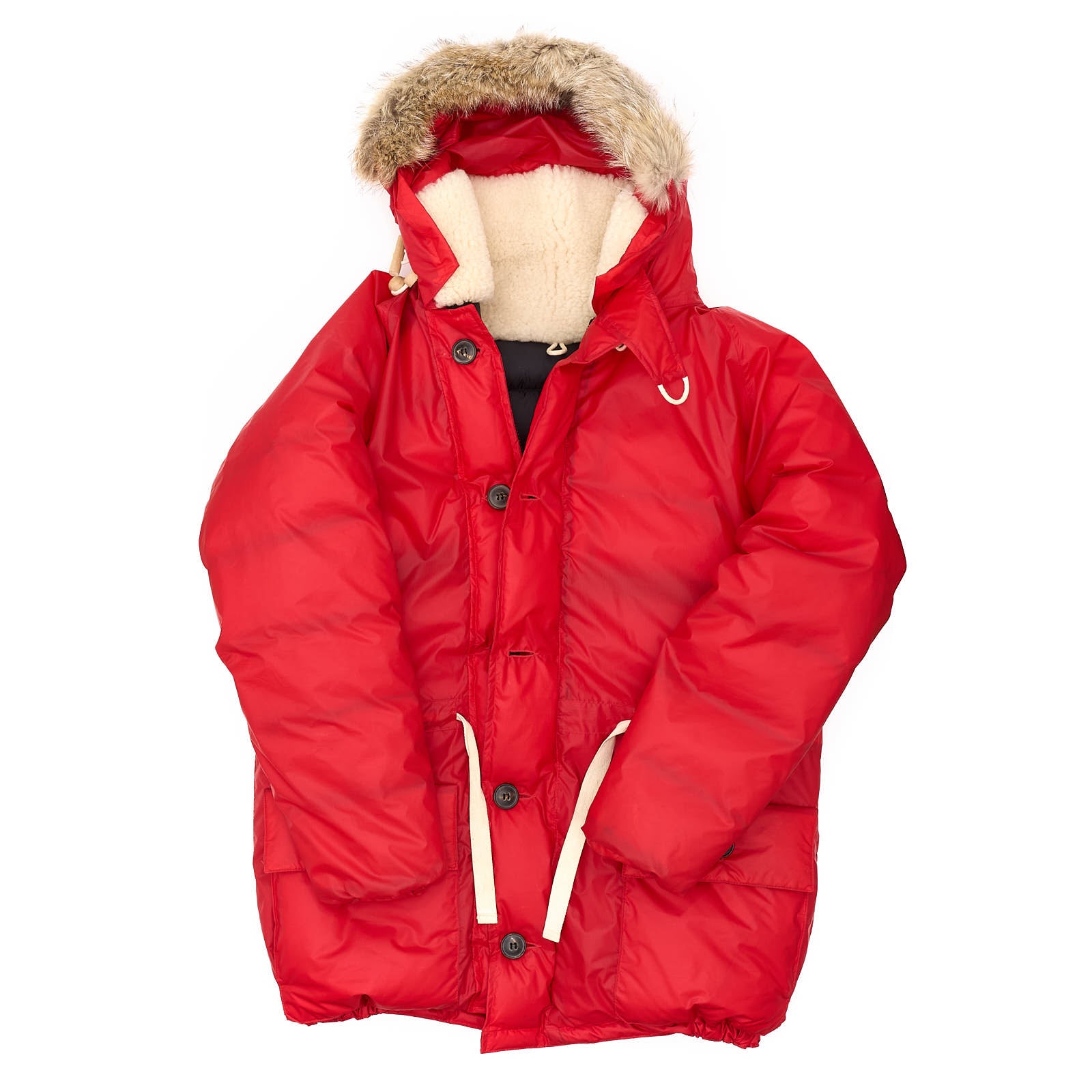 Cabourn Everest Parka Sample Coyote Ruff Sheepskin Collar Size L / 52 Jacket