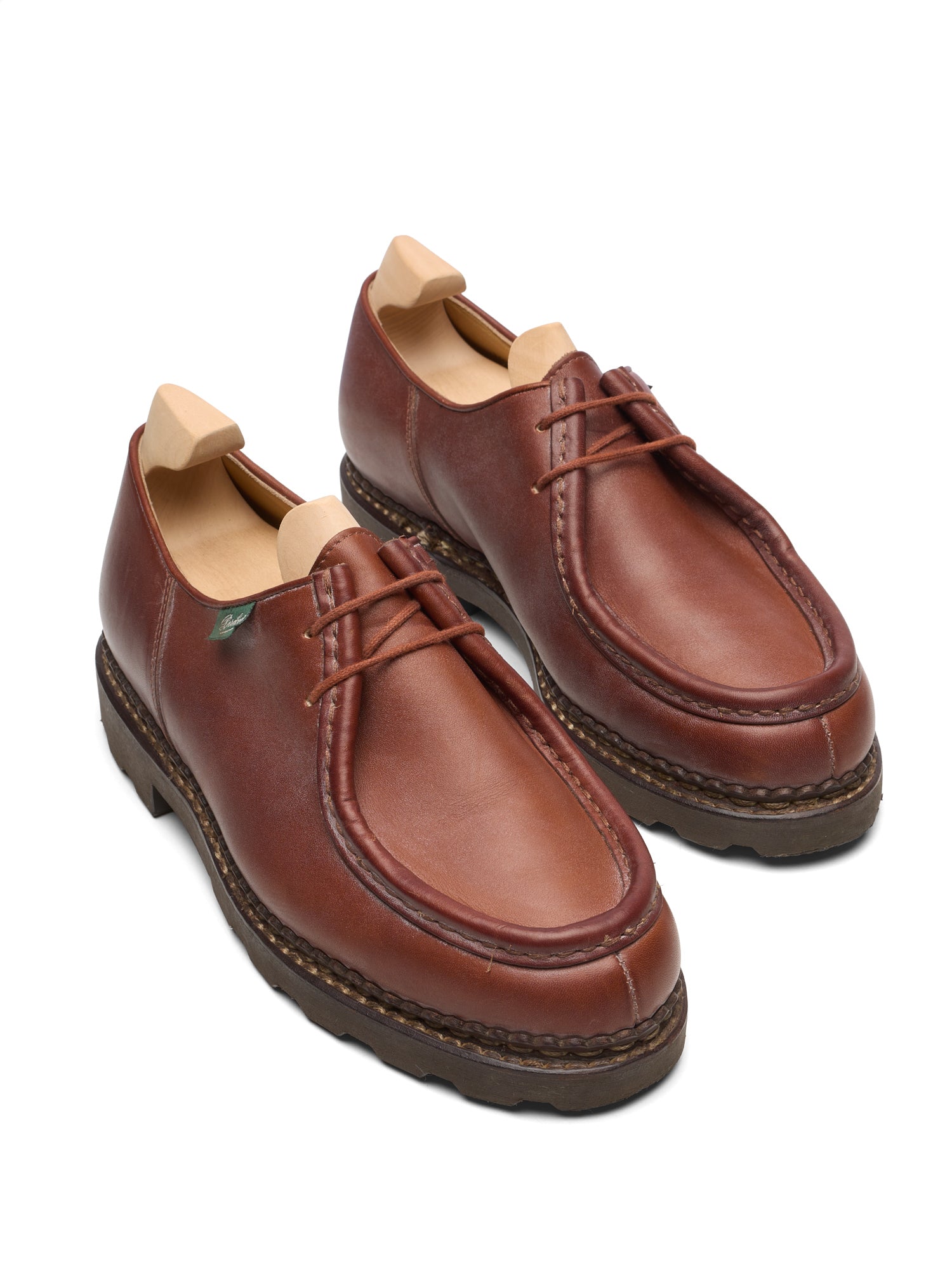 PARABOOT Light Brown "Michael" Marron Leather Shoes EU 41.5 US 8.5