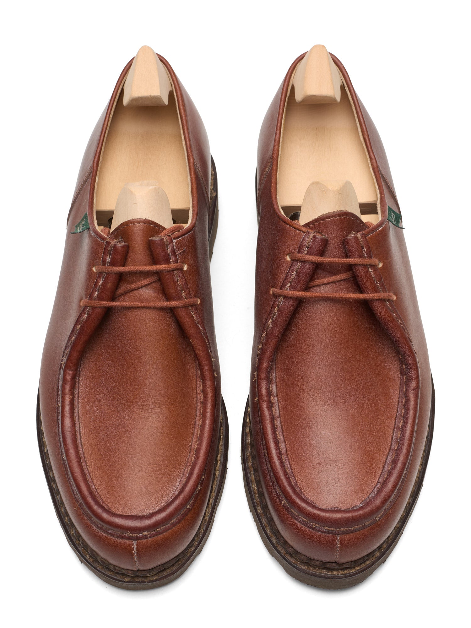 PARABOOT Light Brown "Michael" Marron Leather Shoes EU 41.5 US 8.5