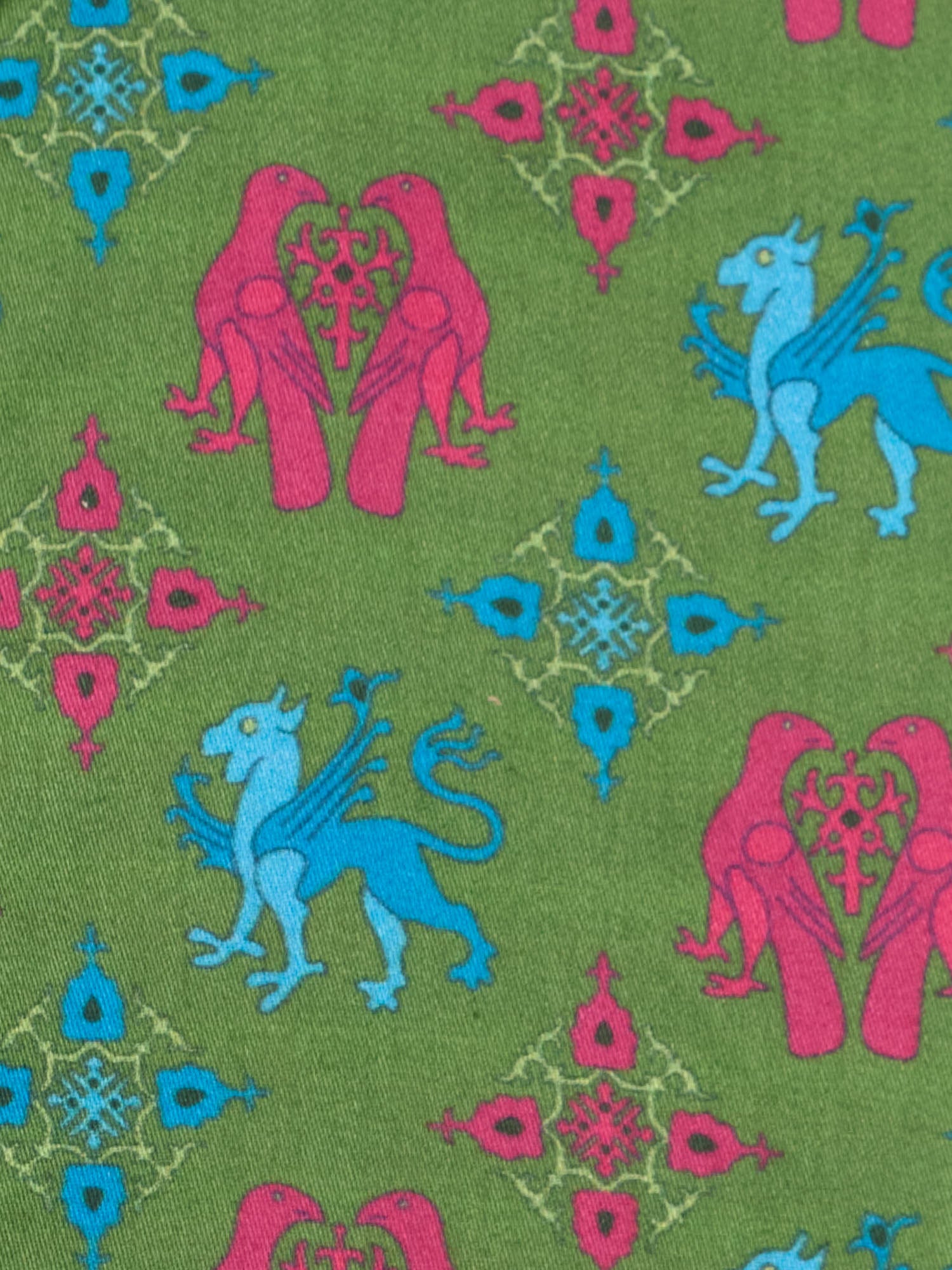 PIETRA SALATA Green Pattern Cotton Shirt