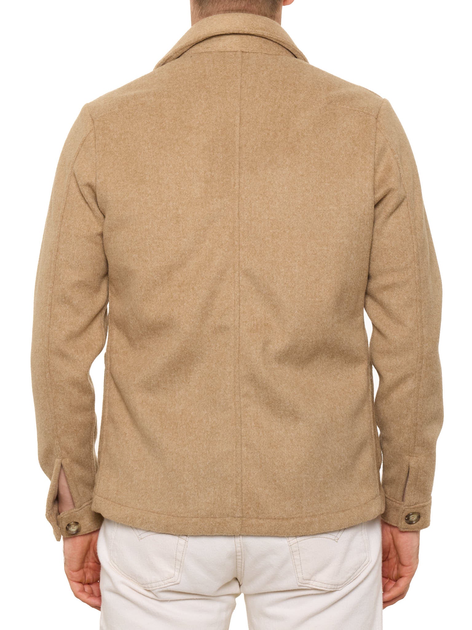 PIETRA SALATA Napoli Beige Safari Jacket Overshirt NEW S