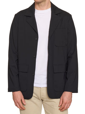 PIETRA SALATA Napoli Black Lightweight Jacket Stretch NEW