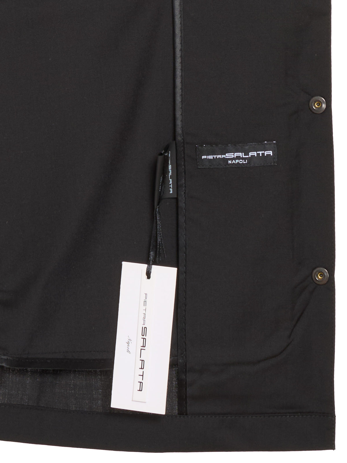 PIETRA SALATA Napoli Black Loro Piana Zealander Overshirt Jacket NEW