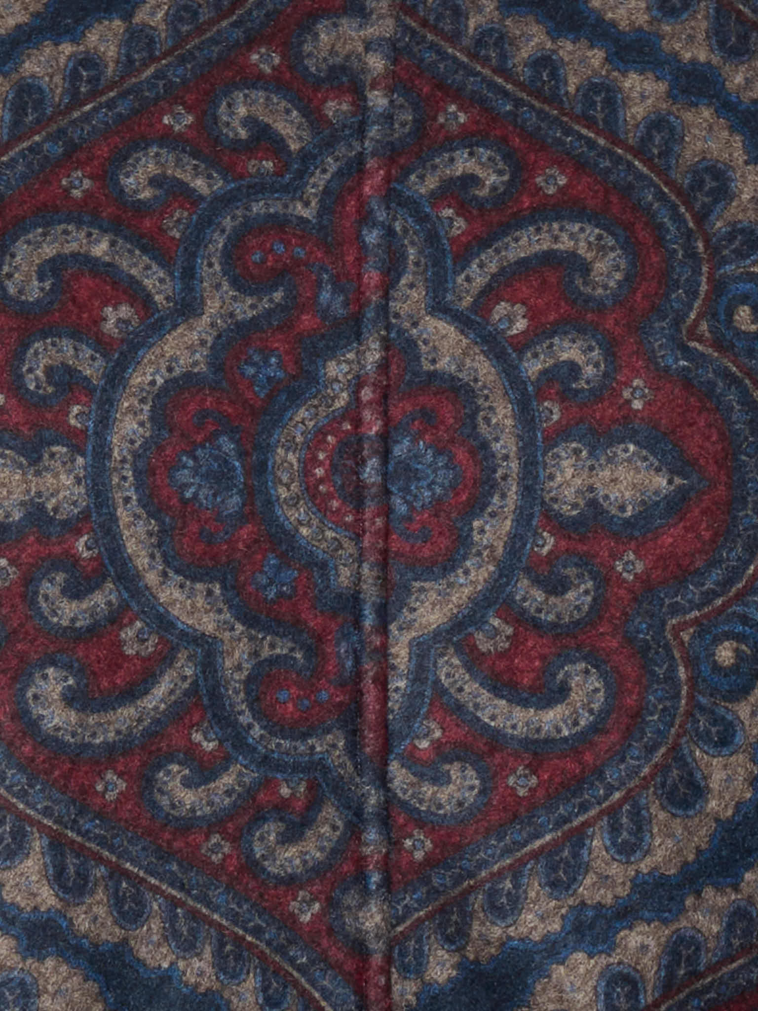 PIETRA SALATA Napoli Blue Paisley Pattern Jacket Overshirt NEW